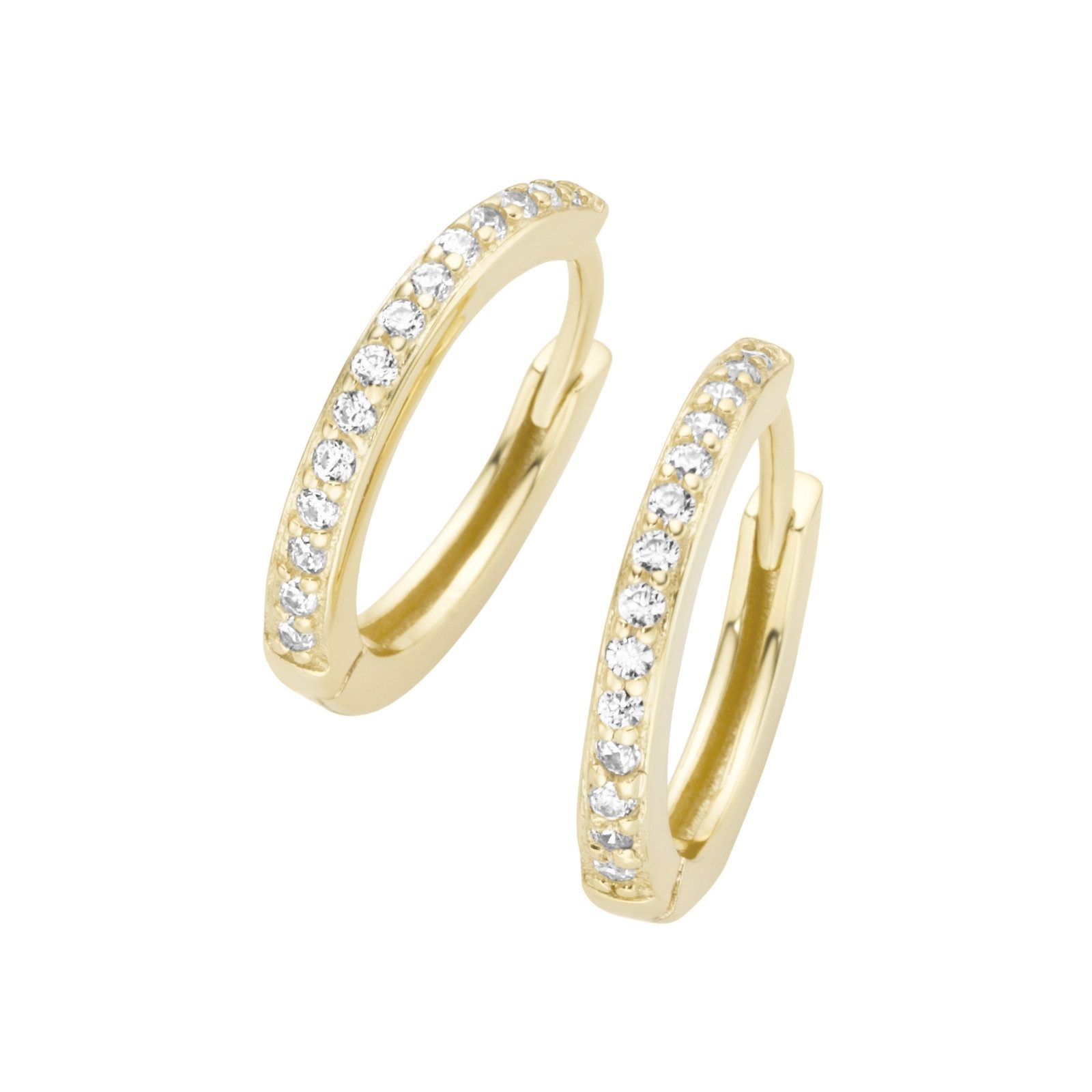 Luigi Merano Paar Creolen mit Lab Grown Diamanten, Brillantschliff, Labordi günstig online kaufen