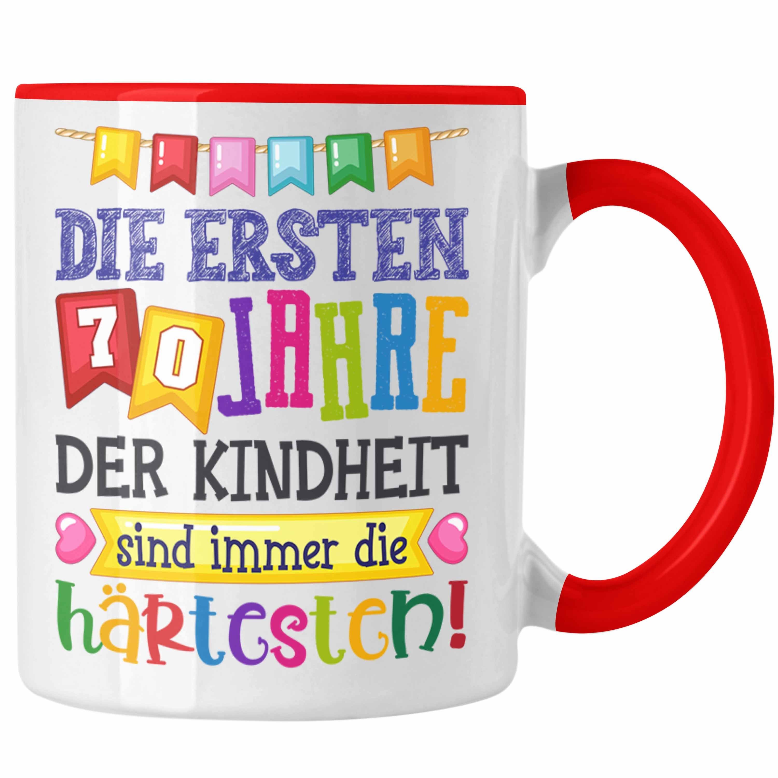 Trendation Tasse »Trendation 70. Geburtstag Tasse Geschenk Lustig Spruch Oma Opa Geschenkidee