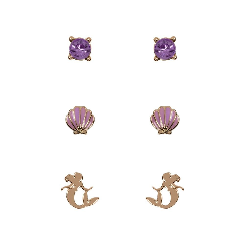 Disney Ohrring-Set Disney Die kleine Meerjungfrau Set 3 Paar Ohrringe