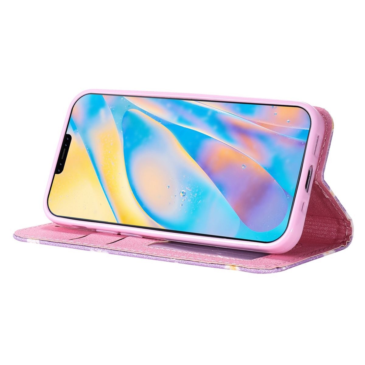 König Design Handyhülle Apple iPhone 12 Mini, Schutzhülle Schutztasche Case Cover Etuis Wallet Klapptasche Bookstyle