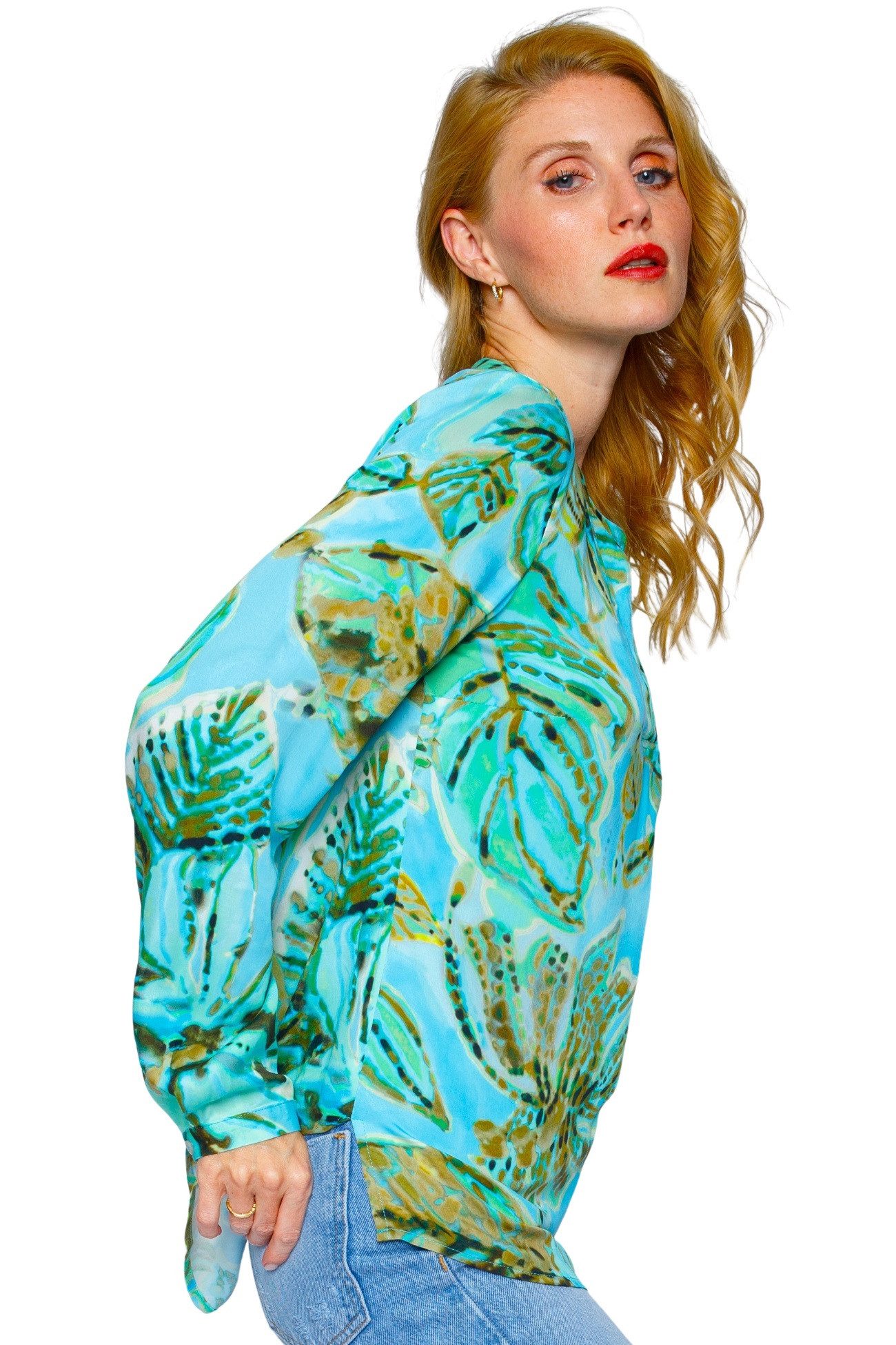 Emily Van Den Bergh Schlupfbluse Damenbluse 8252