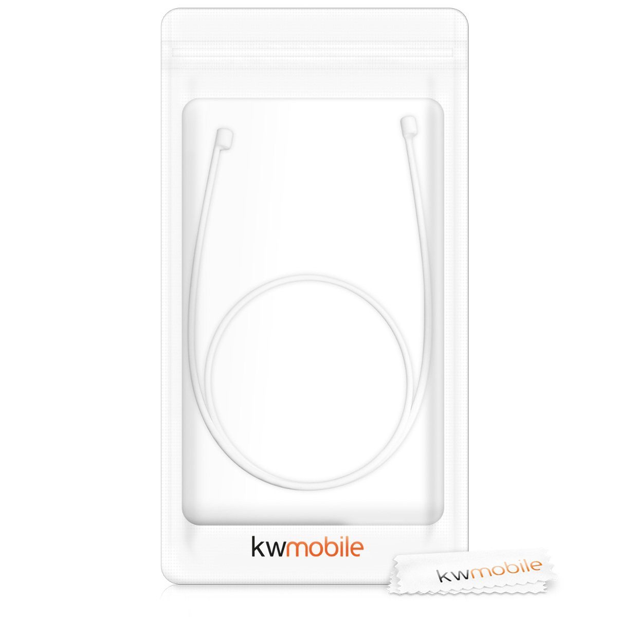 kwmobile Kopfhörer-Schutzhülle Halteband für Apple Airpods 1 / 2 / Pro / 3, Headphones Halter Band Strap – Bild 5 von 5