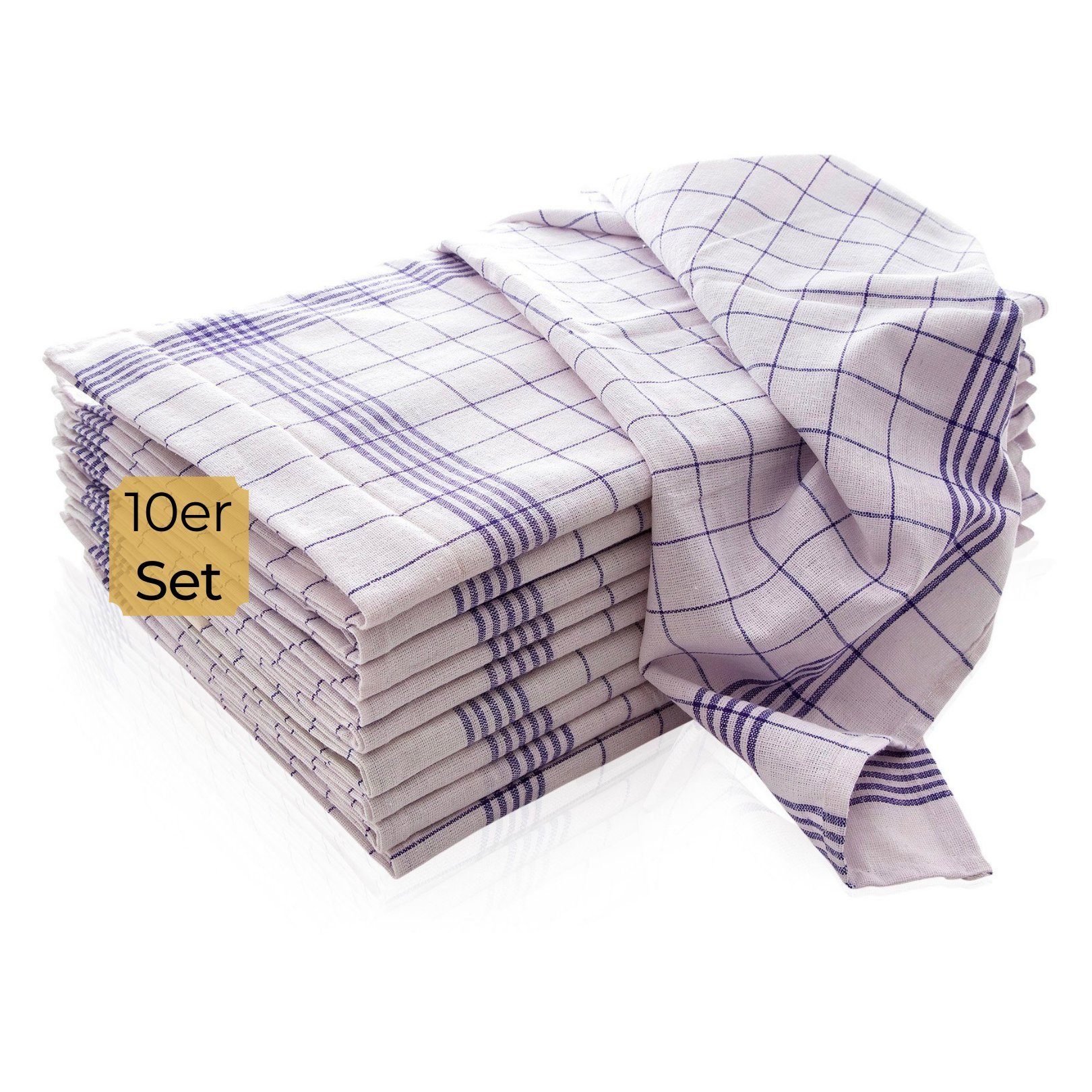 Hometex Premium Textiles Geschirrtuch 10-er Set Geschirrtücher in 50 x 70 cm, (10-tlg., 10er Set)