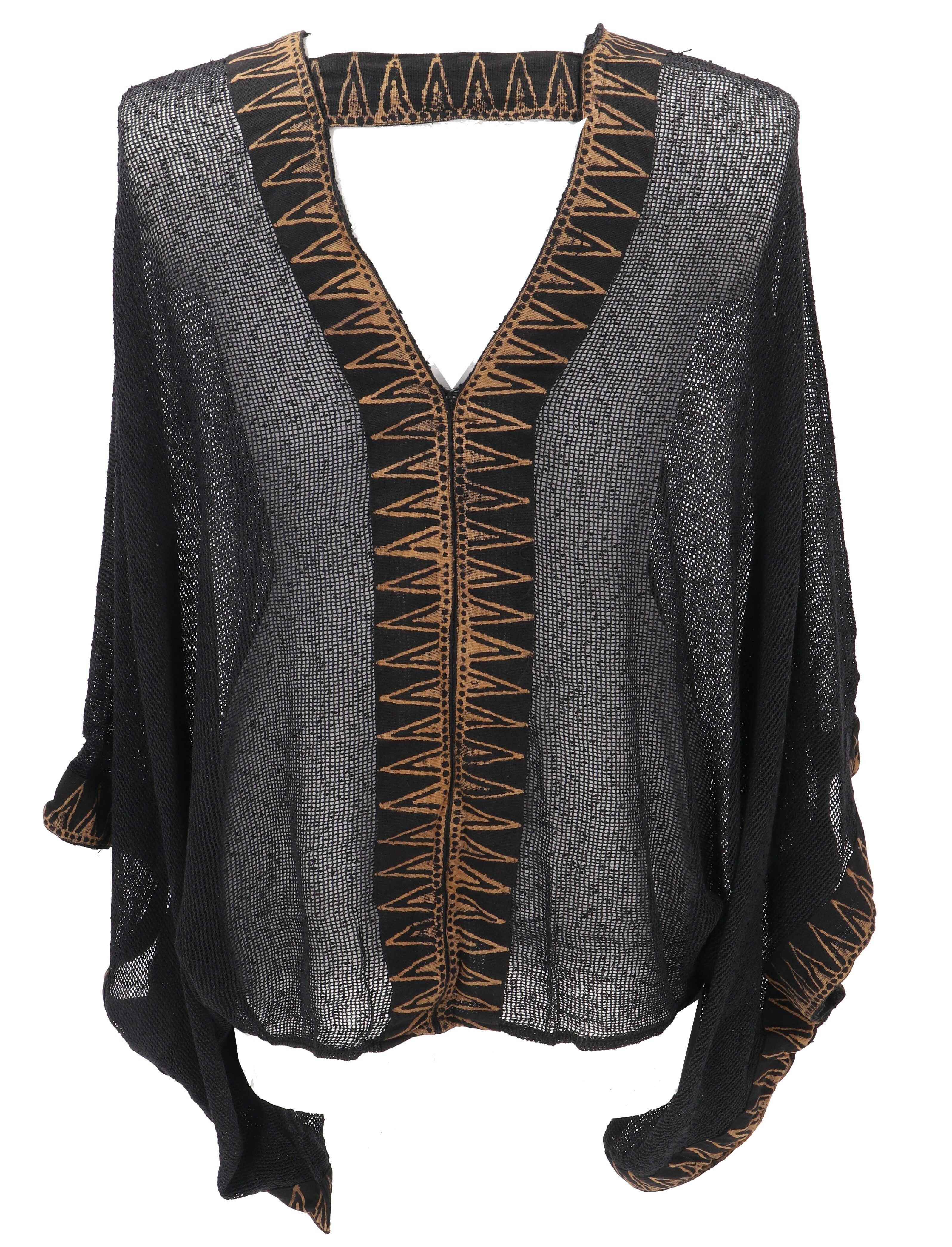 Guru-Shop Langjacke Boho Poncho, alternativer oversize günstig online kaufen