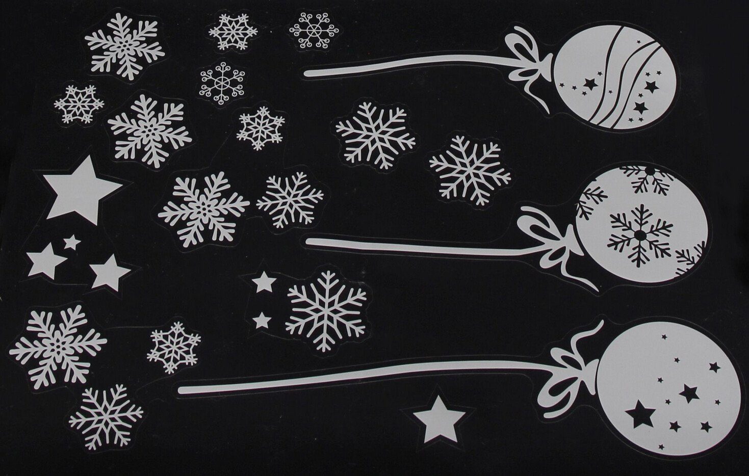 Home-trends24.de Fenstersticker Fenstersticker Weihnachten Winter Kinder Deko Fensterdeko Weiß, Wiederverwendbar – Bild 4 von 4