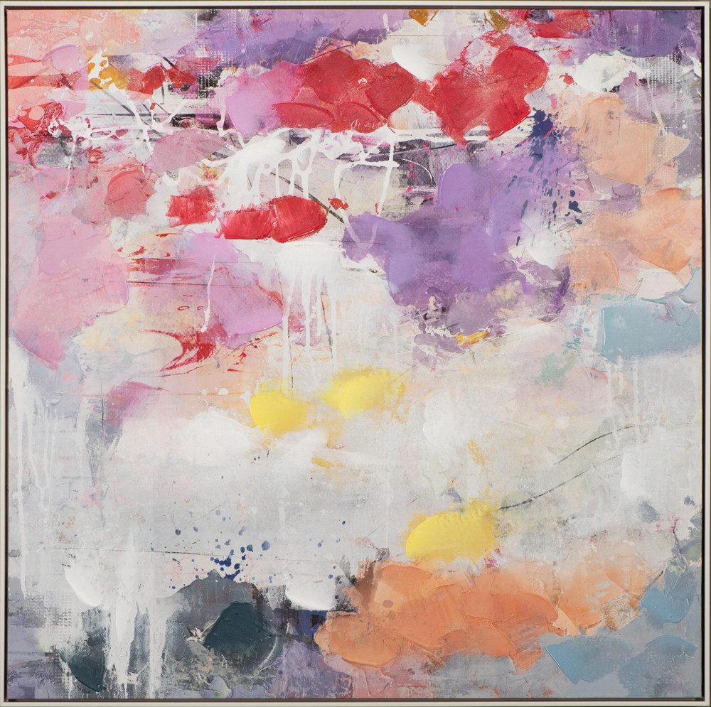 ArtUniverse Gemälde Harmonie in Pastell 102 x 102 cm, Abstrakt