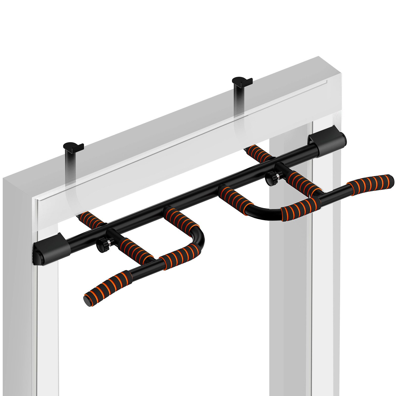 DH FitLife Klimmzugstange Türrahmen ohne Schrauben kein Abrutschen (für Türrahmen 65-92cm, mit Multigriff-Positionen), Reckstange Turnstange Türreck zum Einhängen