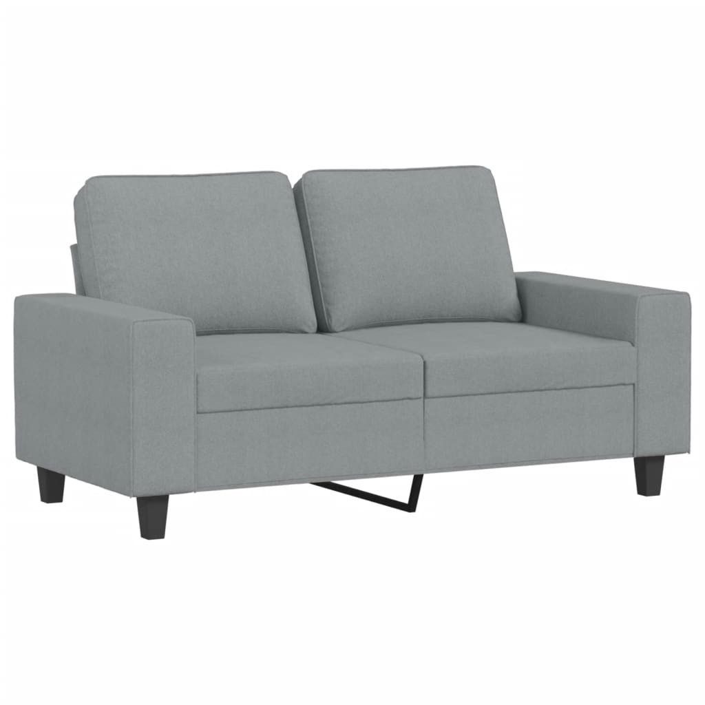 vidaXL Sofa 3-tlg. Sofagarnitur Hellgrau Stoff günstig online kaufen