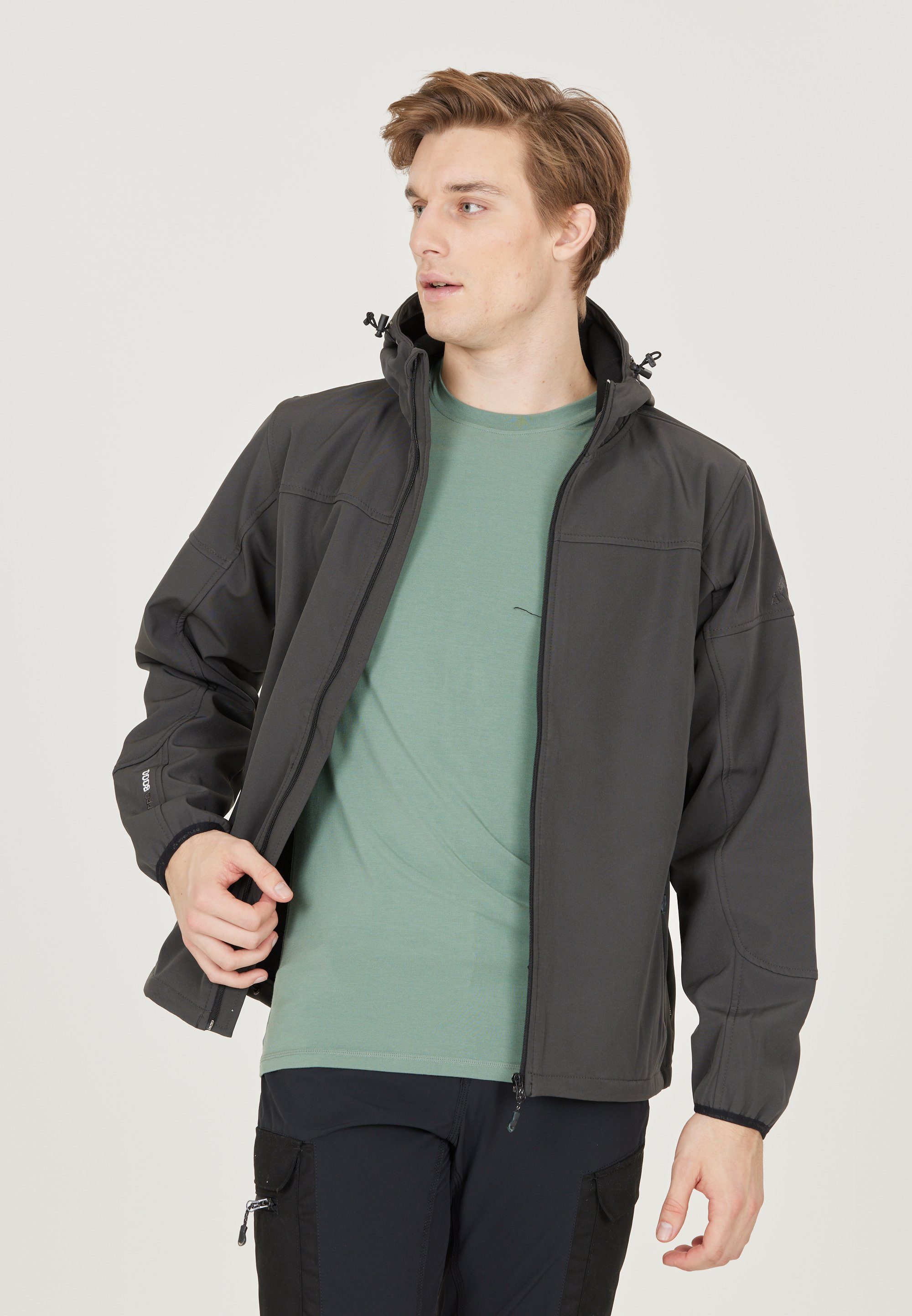 WHISTLER Softshelljacke Duble mit 8.000 dunkelgrau mm Wassersäule