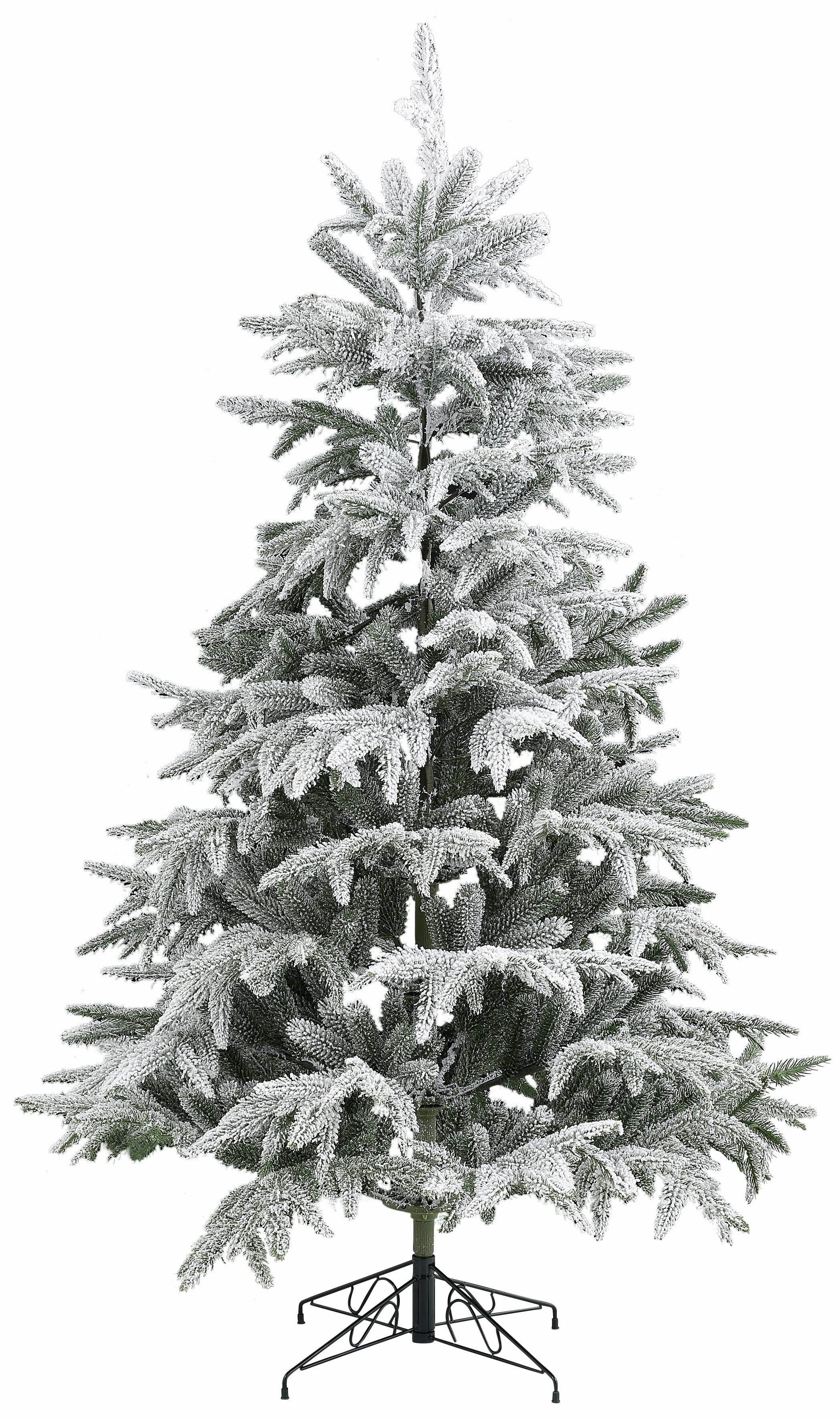 Home affaire Künstlicher Weihnachtsbaum, Edeltanne, mit Schnee, in 5