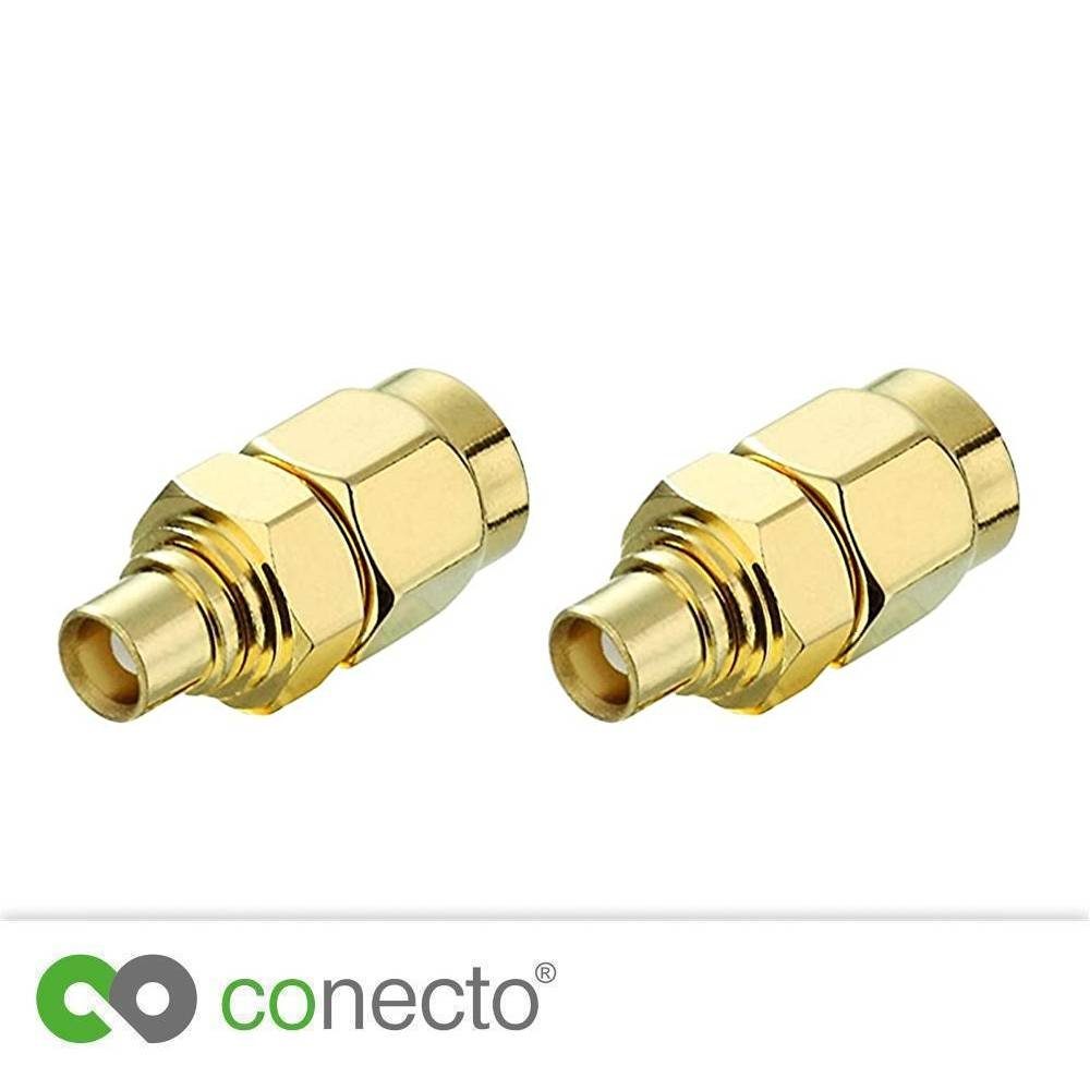 conecto conecto SMA-Adapter, MCX-Kupplung, SMA-Stecker SAT-Kabel mit auf MCX-Buchse Pin