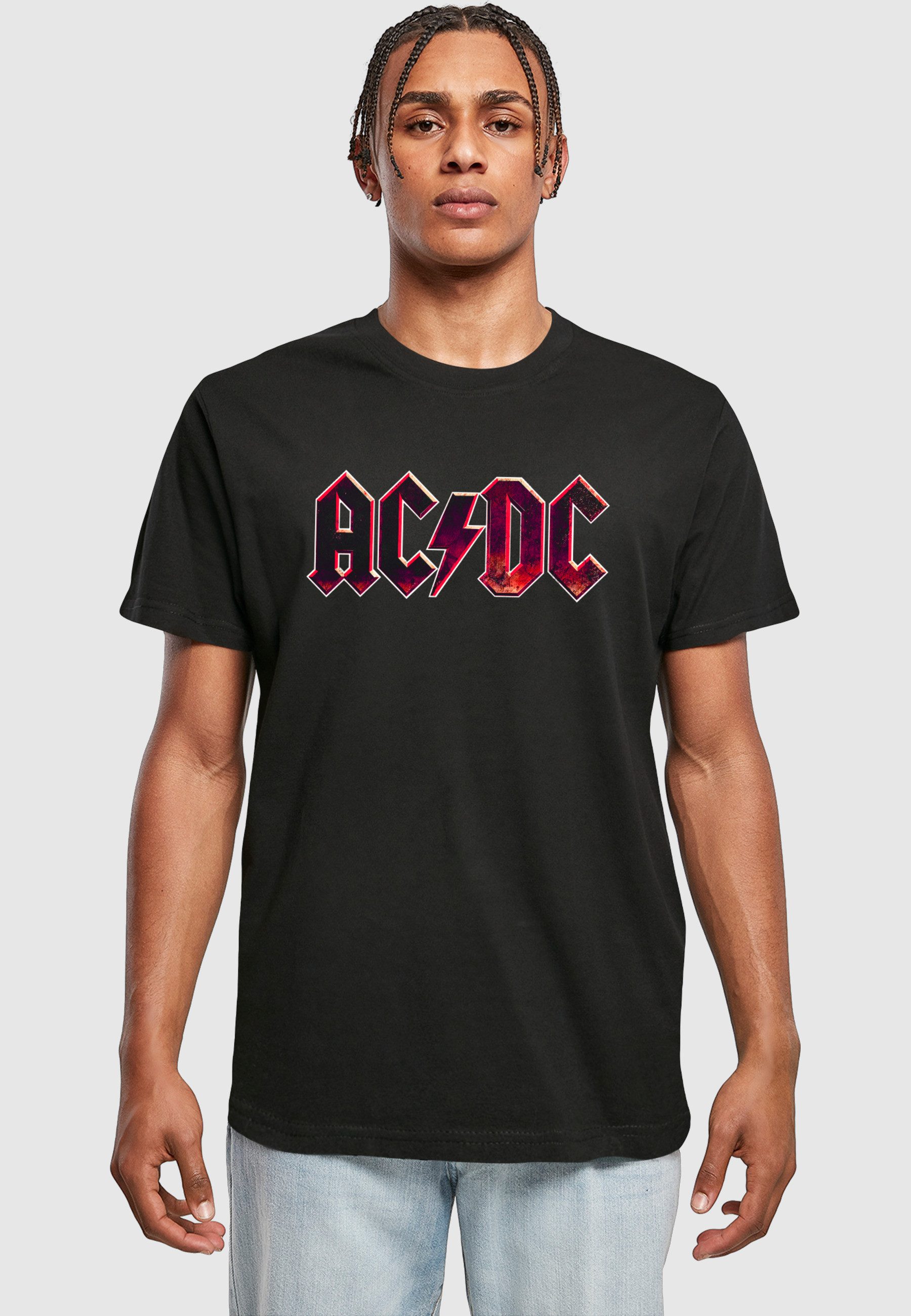 Merchcode T-Shirt Merchcode Herren ACDC - Distressed Logo T-Shirt (1-tlg)