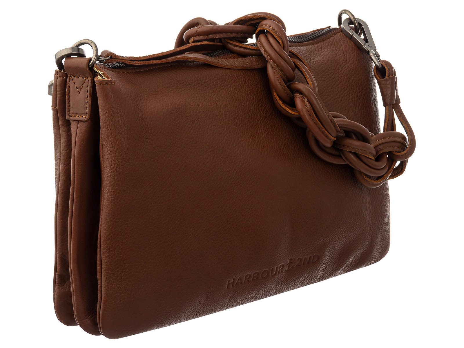 HARBOUR 2nd Schultertasche Florina Crossbody-Style-JP Damen Handtasche (ein Stück, 1-tlg., ca. B/H/T 30/22/4 cm), Logo
