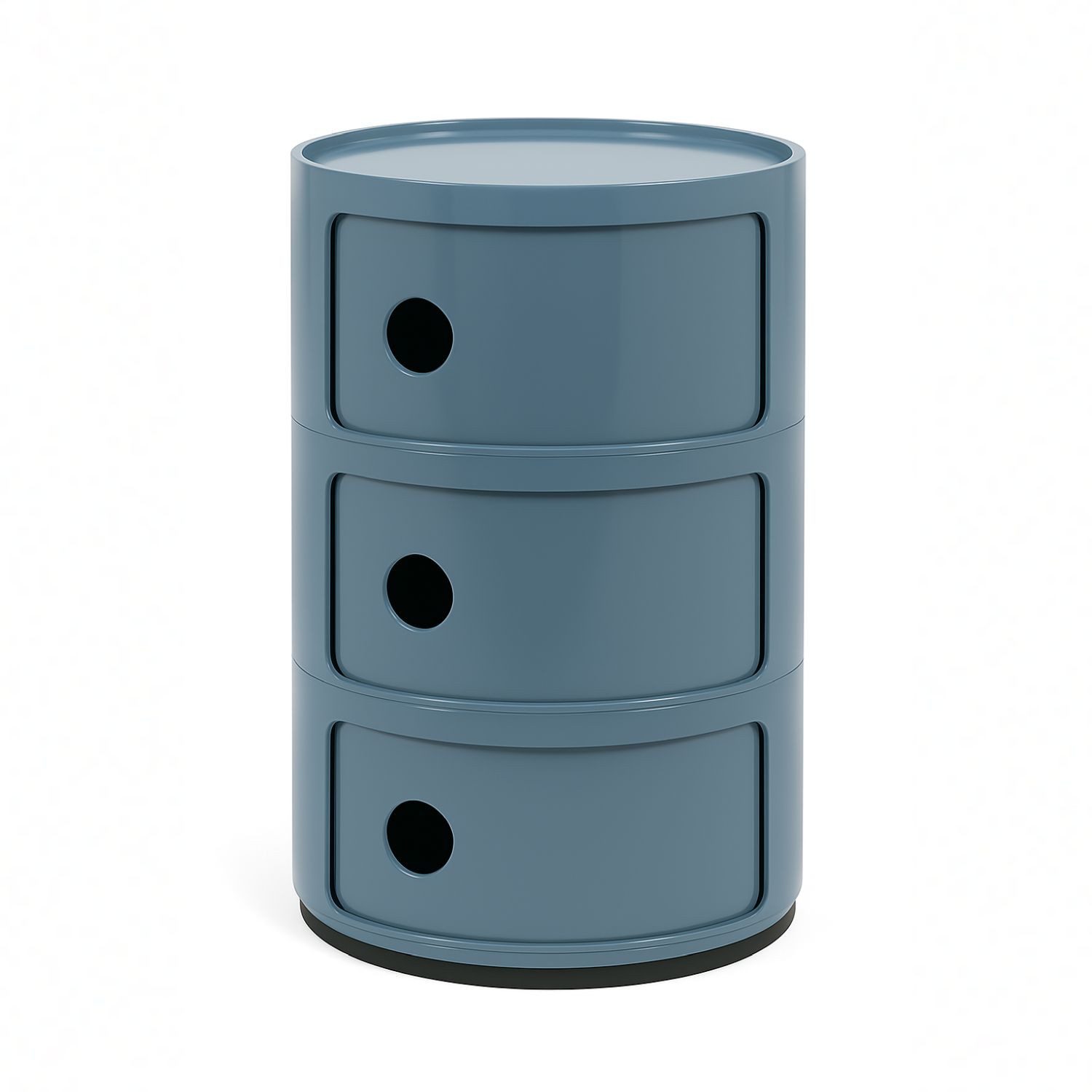 Kartell Container Componibili mit drei Fächern Hellblau