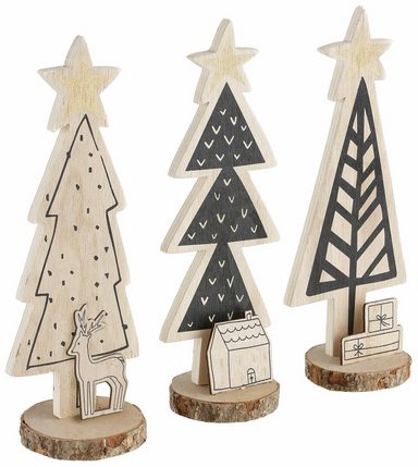 INGE-GLAS® Deko-Baum, 3er Set, Aus Holz online kaufen | OTTO
