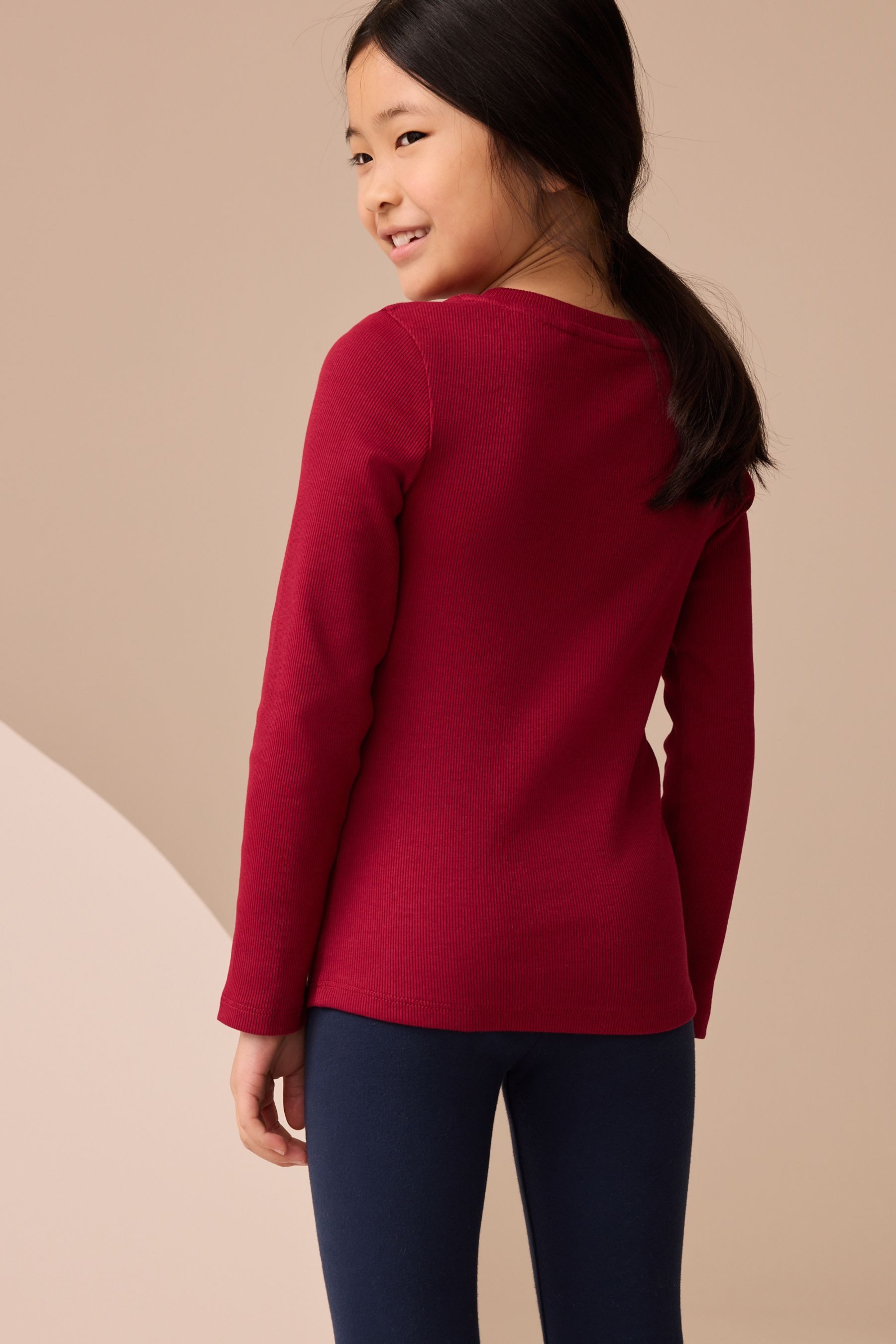 Next Langarmshirt Geripptes Langarmshirt (1-tlg) günstig online kaufen