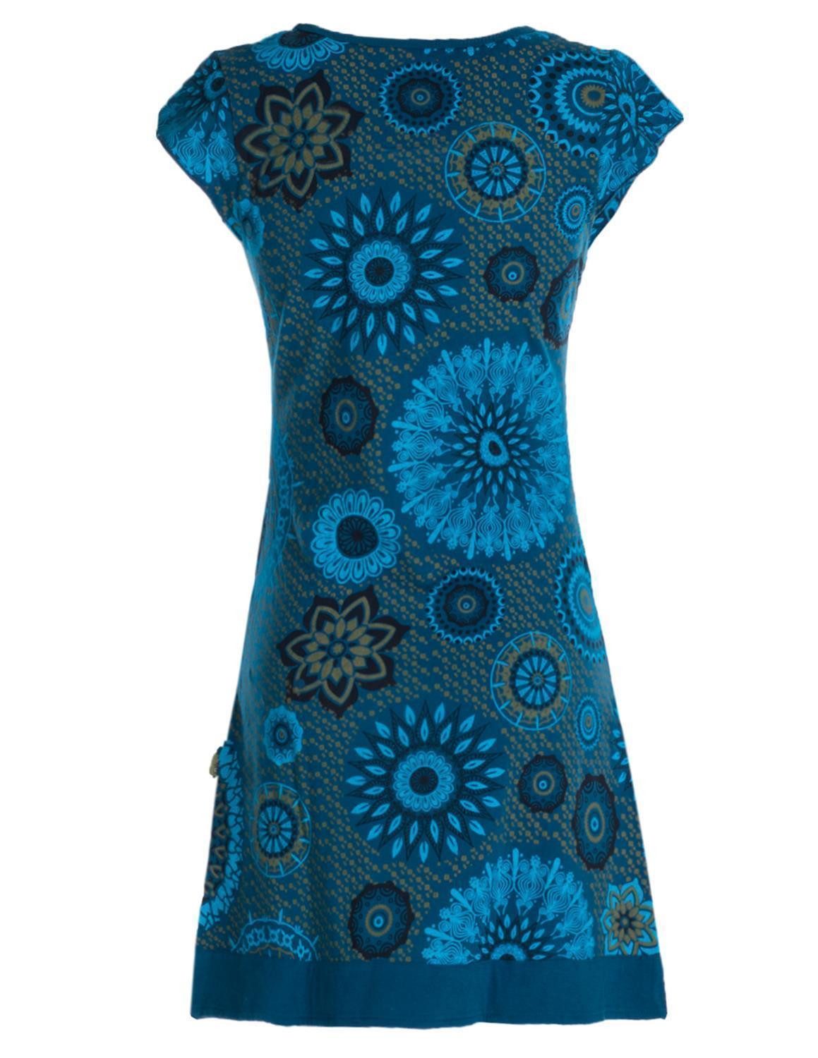 Vishes Tunikakleid Kurzarm Damen Sommer-Kleid Longshirt-Kleid günstig online kaufen