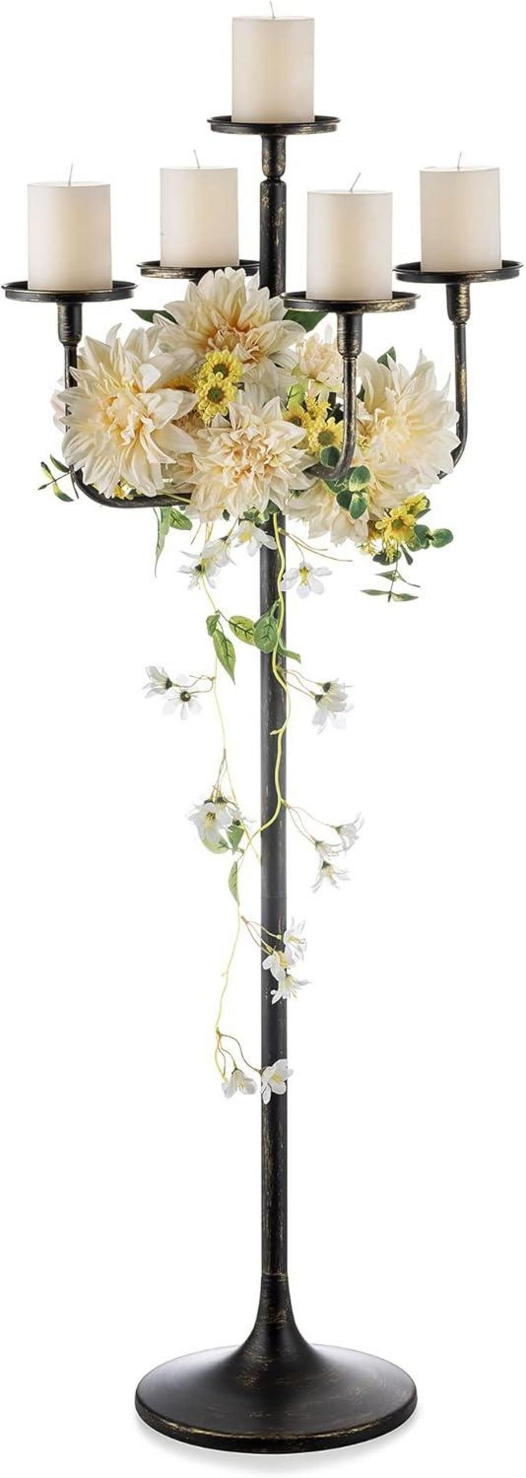 Kerzenständer Kerzenständer Schwarz Groß 122cm 5-armig für Halloween Weihnachten