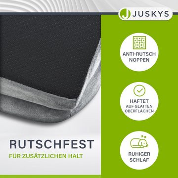 Juskys Tierbett Sheena, Stoff, Flanell (100 % Polyester), orthopädisch, waschbar und rutschfest, gepolsterter Rand