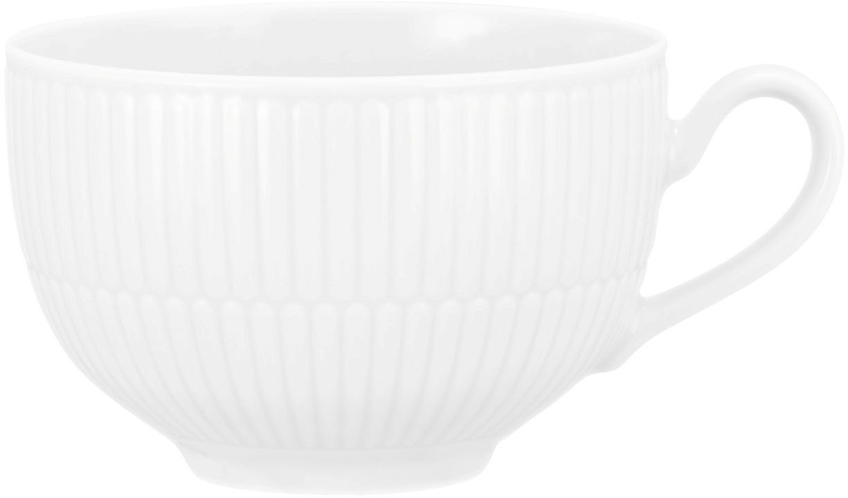 Seltmann Weiden Cappuccinotasse Amina, 1-tlg., Porzellan, Cappucinotasse aus Porzellan mit Relief