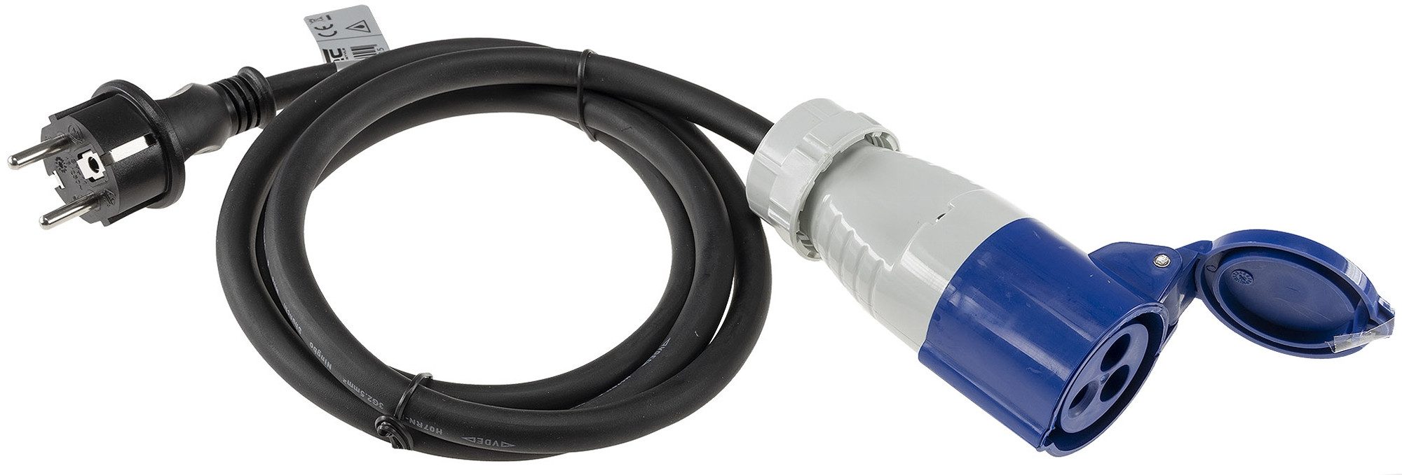 ChiliTec CEE-Stecker CEE auf Schutzkontakt-Stecker 35/150cm 230V Adapter Wohnwagen Camping