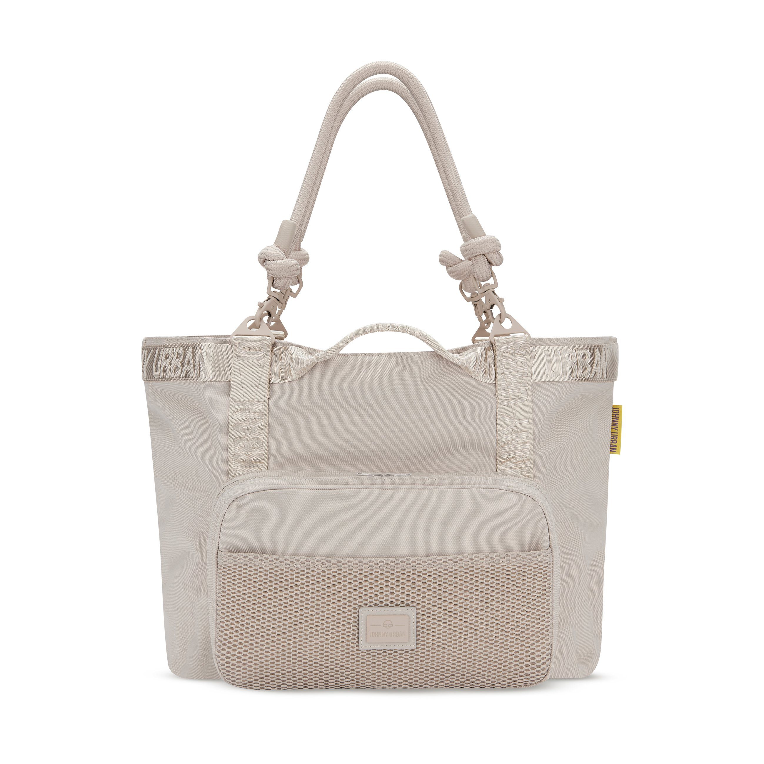 Johnny Urban Shopper CASSIE Schultertasche Damen Große Shopper, Faltbare Reisetasche, Wasserabweisend Sand