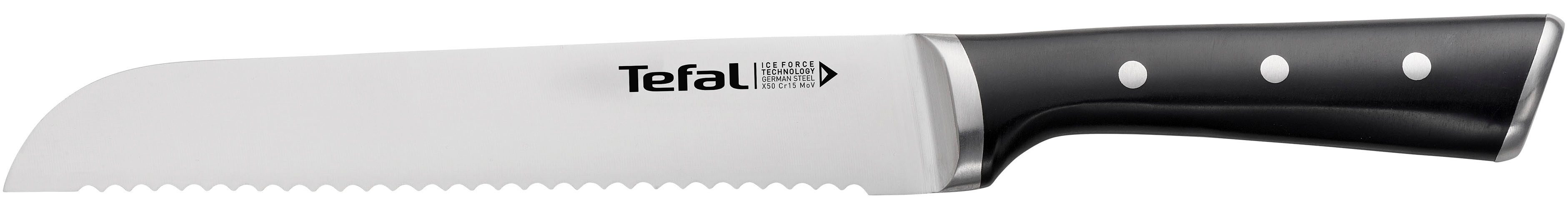 Tefal Brotmesser Ice Force, 20 cm, Eishärtungstechnologie, Klinge aus deutschem Edelstahl