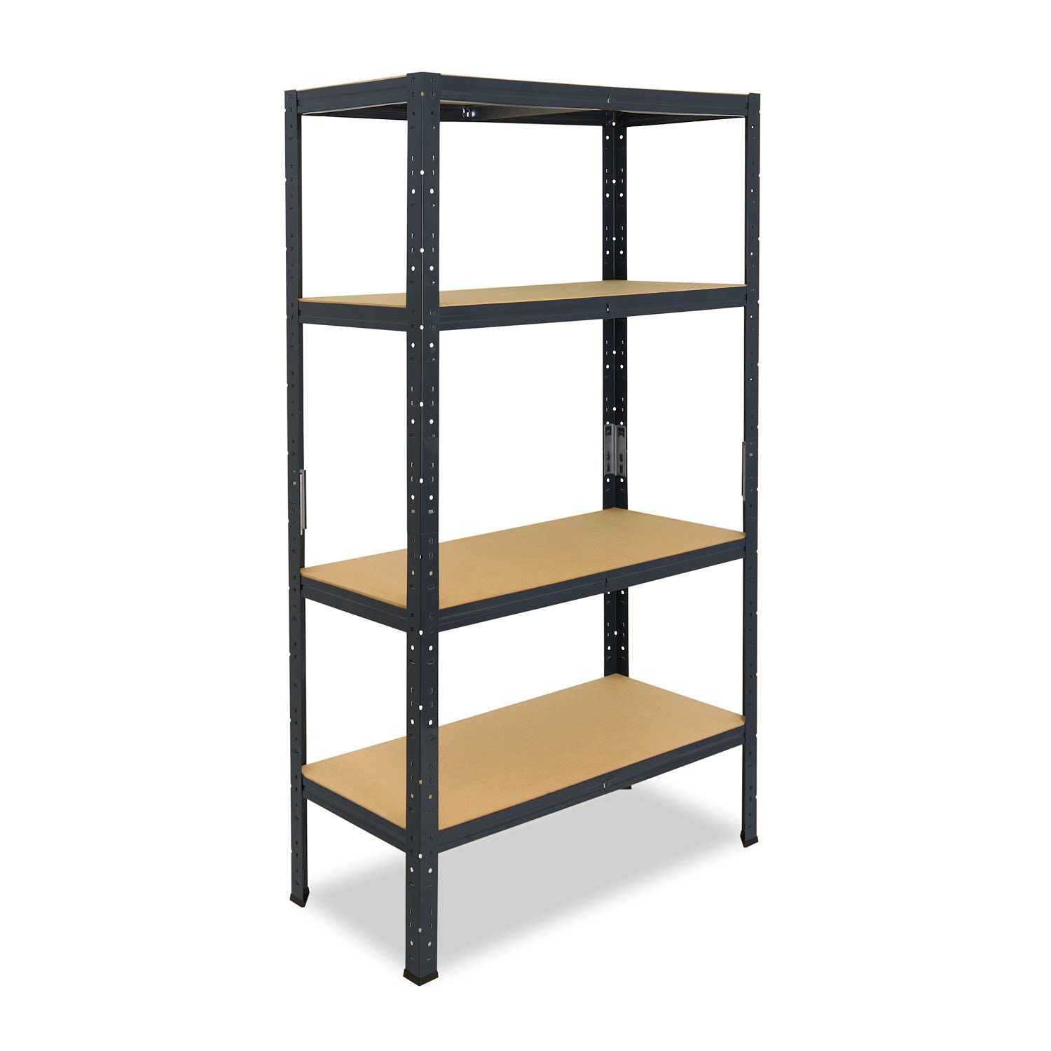 Kellerregal, Steckregal Lagerregal, Schwerlastregal shelfplaza oder 175kg Metallregal anthrazit, HOME, 180x120x45cm mit Böden, Metall Garagenregal, Werkstattregal 4 Tragkraft mit als