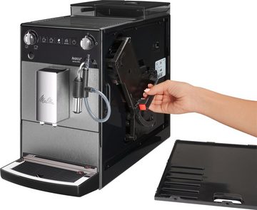 Melitta Kaffeevollautomat Avanza® F270-100 Mystic Titan, Kompakt, aber XL Wassertank & XL Bohnenbehälter, Milchschaum-System