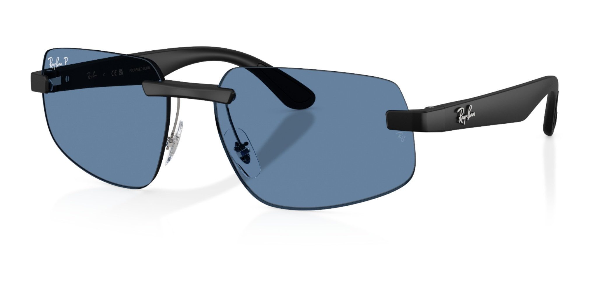 Ray-Ban Sonnenbrille RB4475 (Glasfarbe: Polarisiert S Blau) schwarz - 1 Brille
