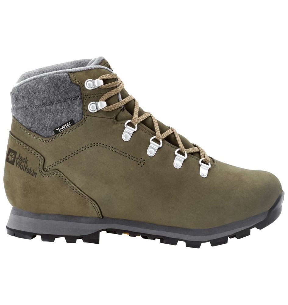 Jack Wolfskin Winterschuhe Thunder Bay Texapore Mid (wasserdicht) khaki/grau Herren Winterstiefel