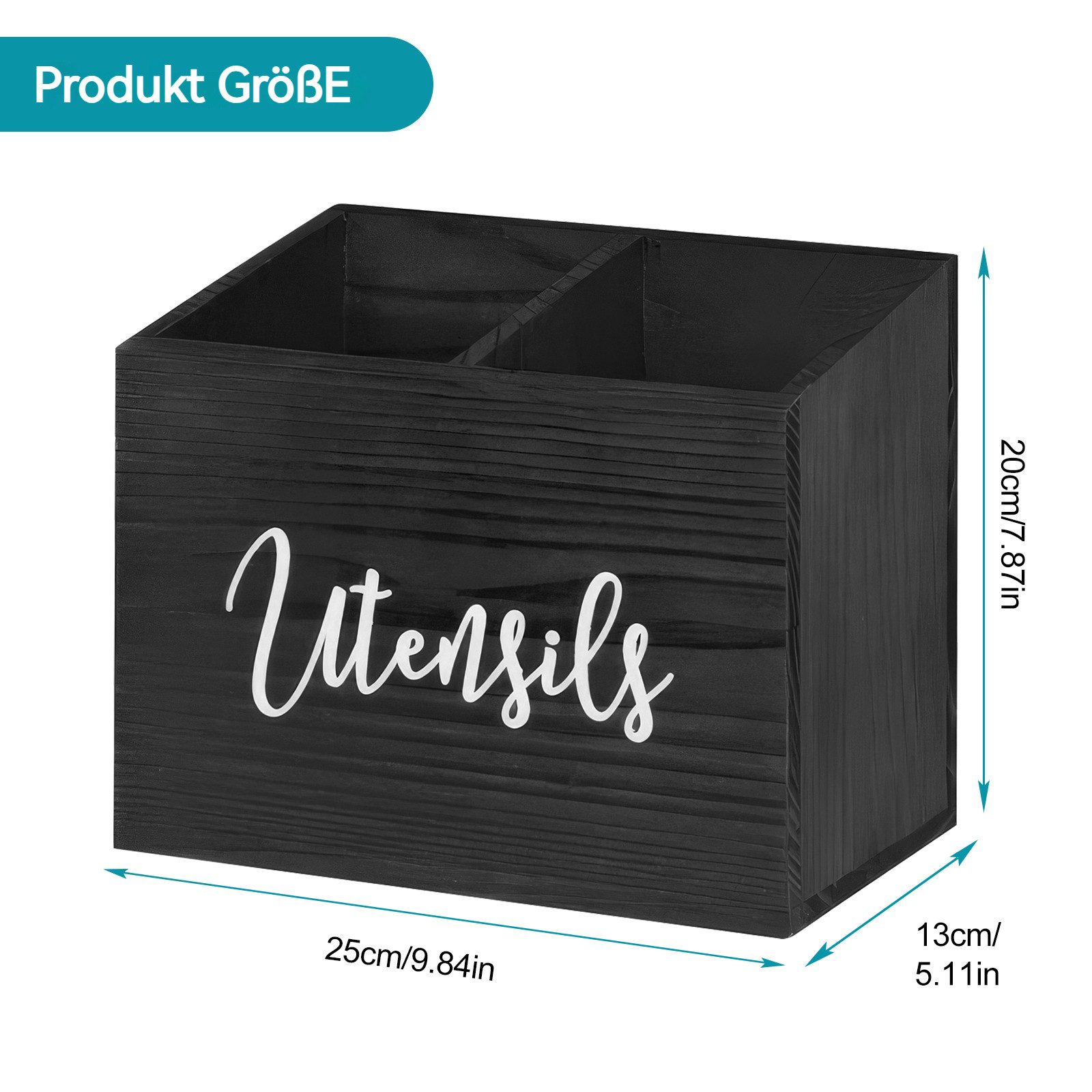 BlingBin Besteckhalter Utensilienhalter aus Holz, küchenutensilienhalter Ut günstig online kaufen