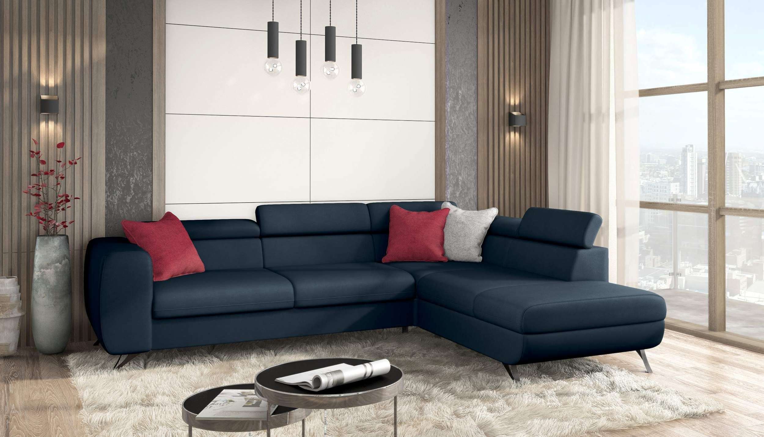 Stylefy Ecksofa Corina, L-Form, Eckcouch, Ottomane links oder rechts  bestellbar, frei im Raum stellbar, mit Bettfunktion und Bettkasten, Modern  Design, Relaxfunktion