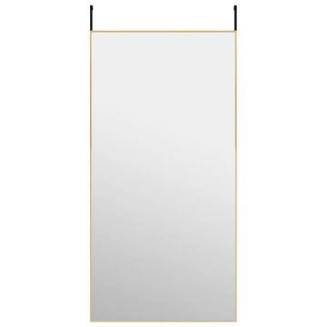 furnicato Wandspiegel Türspiegel Golden 50x100 cm Glas und Aluminium