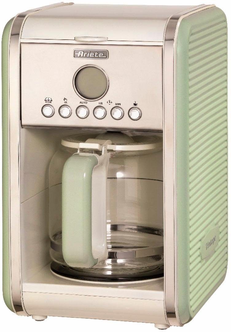 Ariete Filterkaffeemaschine Kaffeemaschine Vintage grün, 1,5l