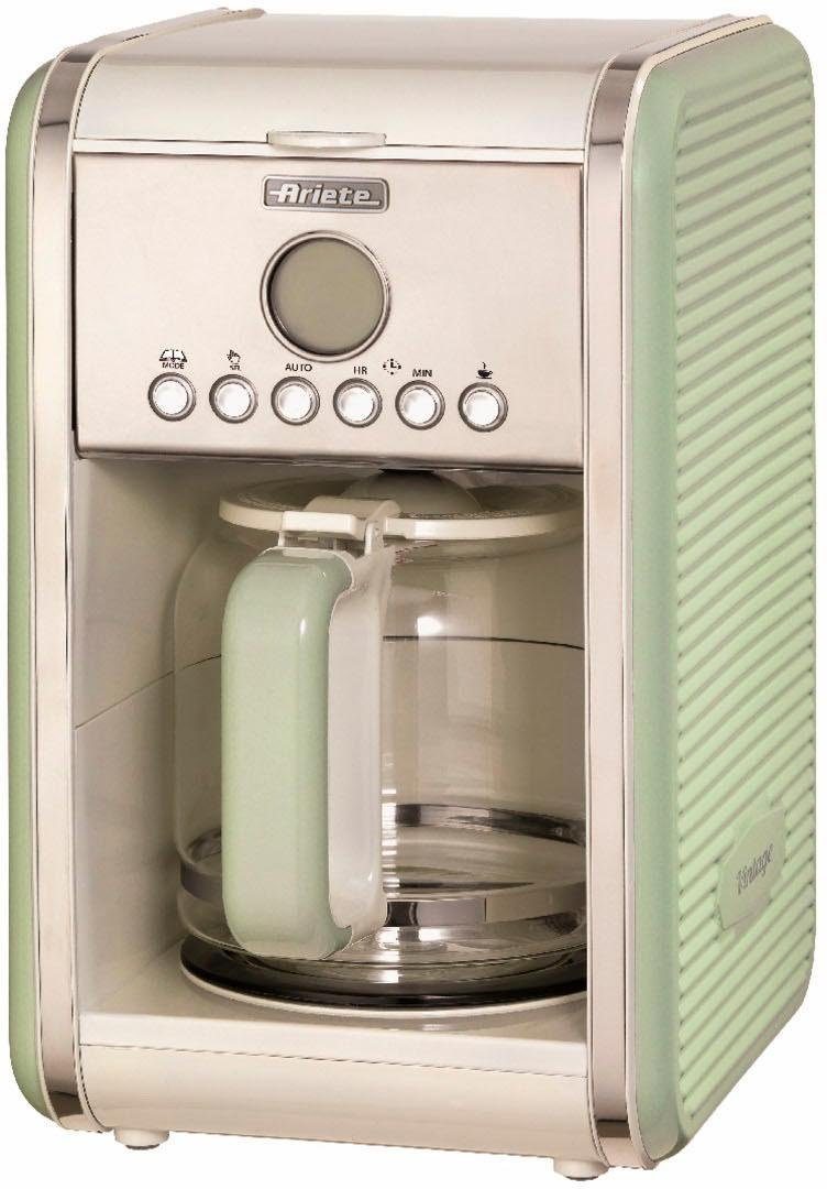 Ariete Filterkaffeemaschine Vintage grün 1342, 1,5l Kaffeekanne,  Permanentfilter, Startzeit Kaffeezubereitung programmierbar online kaufen |  OTTO
