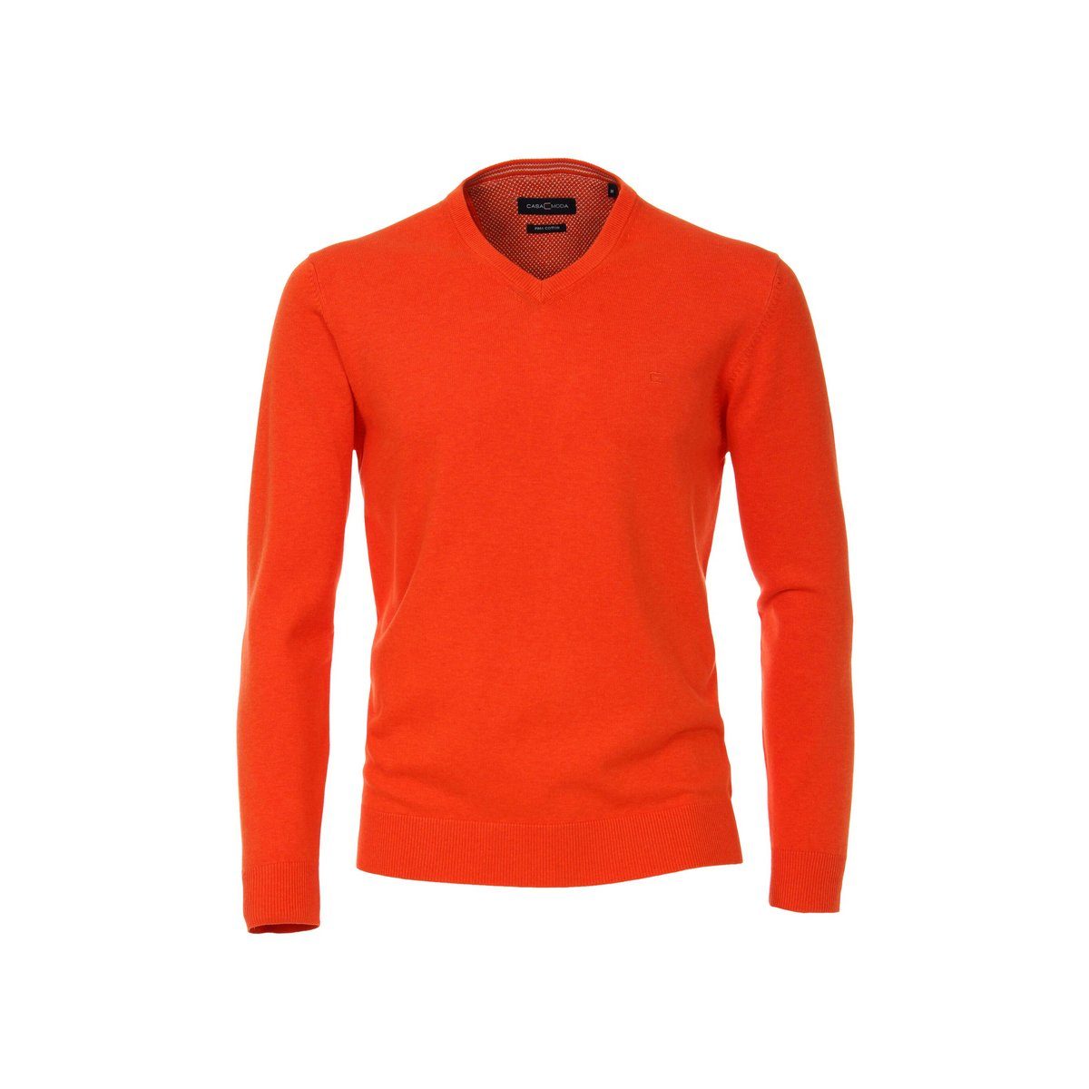CASAMODA VENTI V-Ausschnitt-Pullover orange regular (1-tlg) Orange (450)