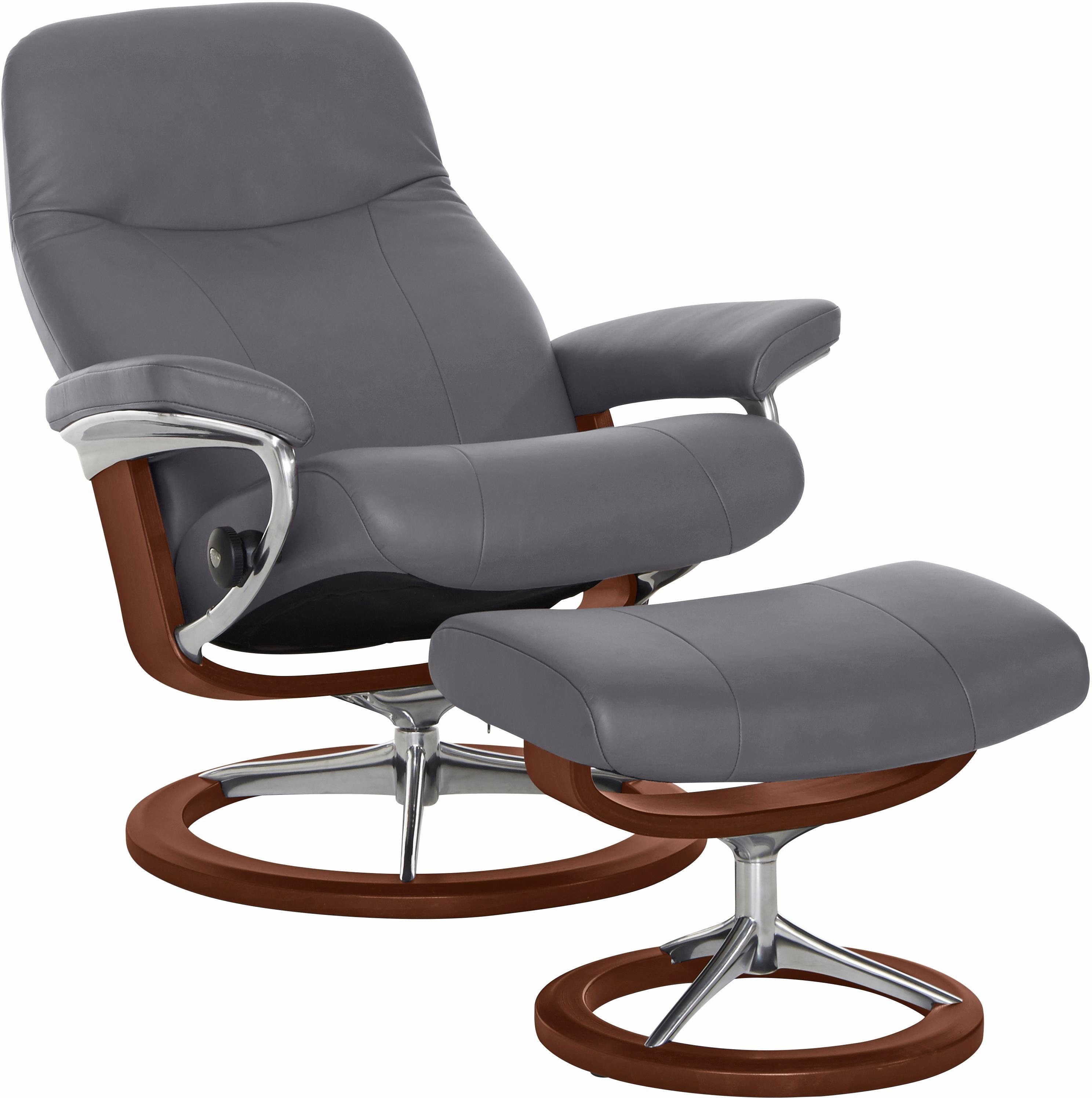 Stressless® Relaxsessel »Garda«, mit Hocker, mit Signature Base, Größe