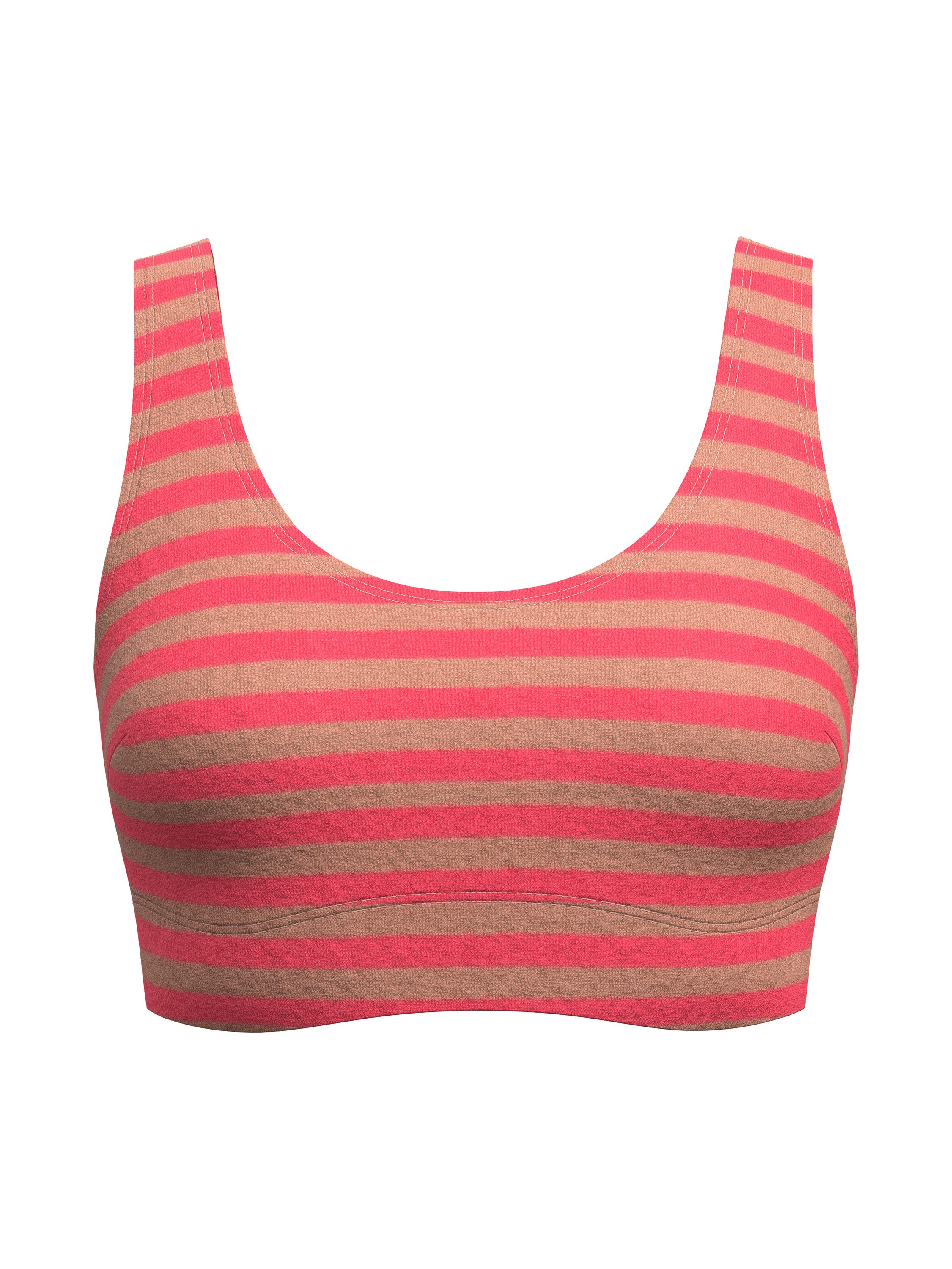 CALIDA Bustier Lounge Stripe Damen (1-tlg) Terry Qualität, ohne Bügel