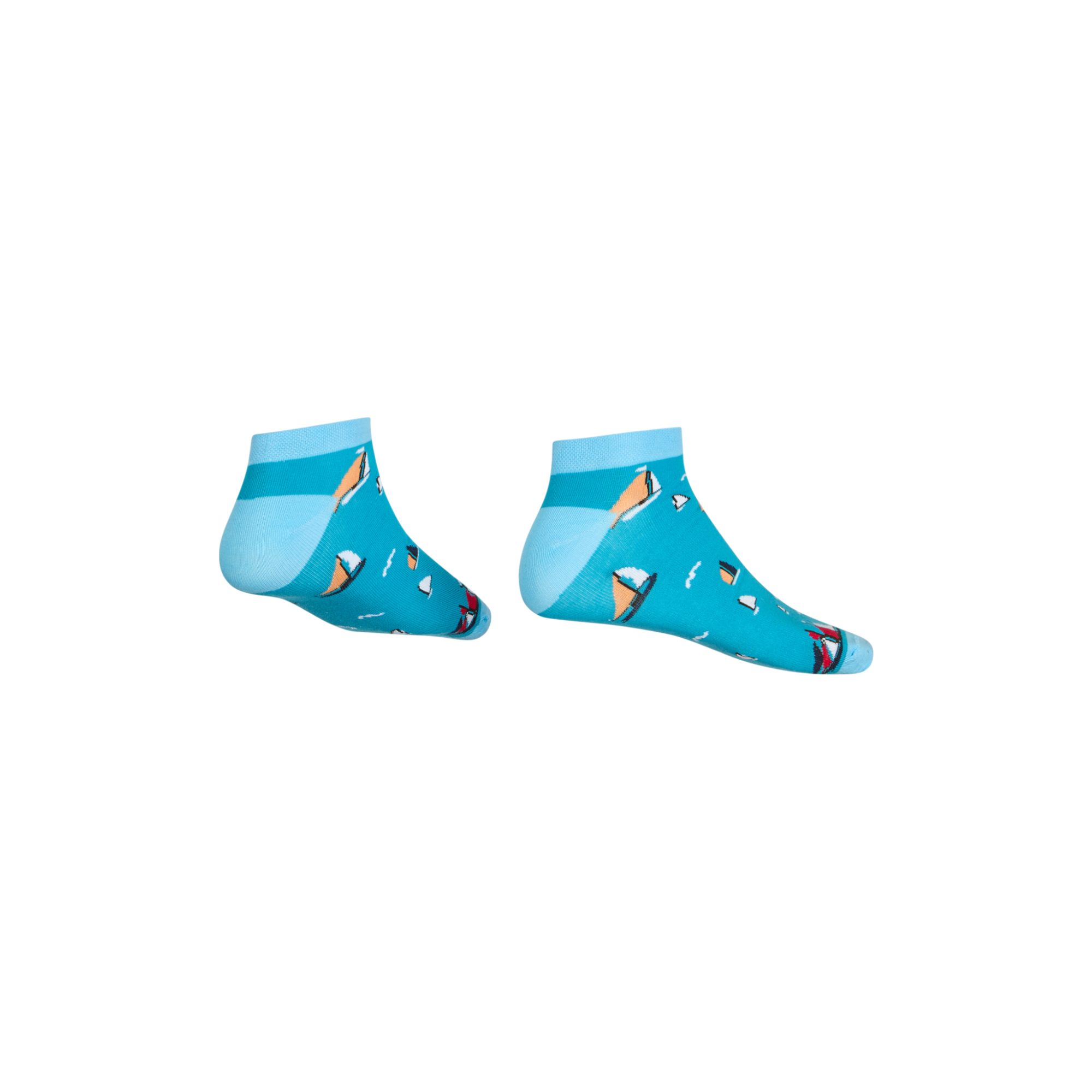 AbgeStrumpft AbgeStrumpft Sneakersocken Abgestrumpft Sneaker Segelboot (1 Paar, 1-Paar, 1 Paar) lustiges Design