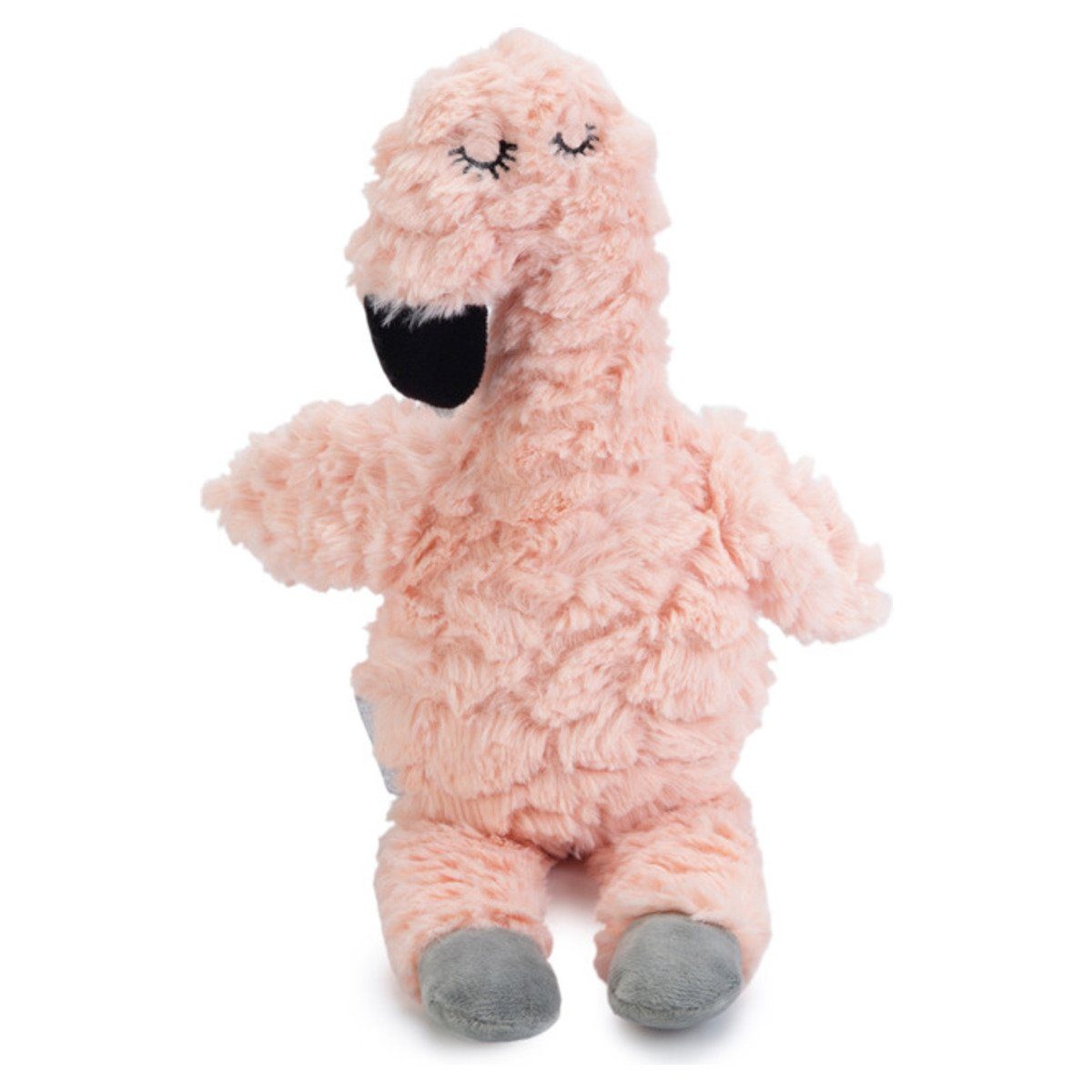 Beeztees Tierkuscheltier Puppy Cuddle Toys und Herzschlag Simulator Flamingo pink