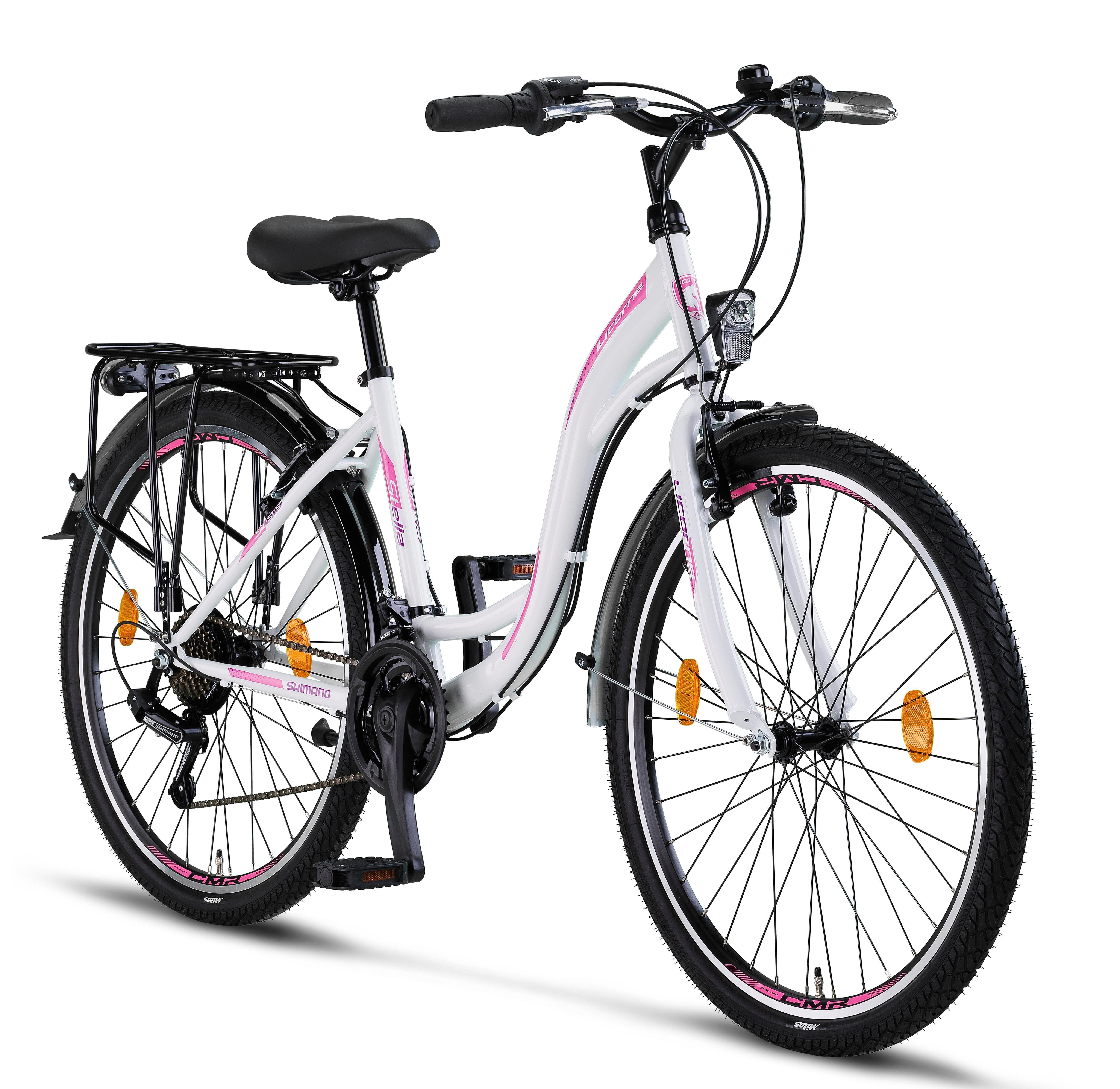 Licorne Bike Cityrad Licorne Bike Stella Premium City Bike in 24, 26 und 28 Zoll, 21 Gang