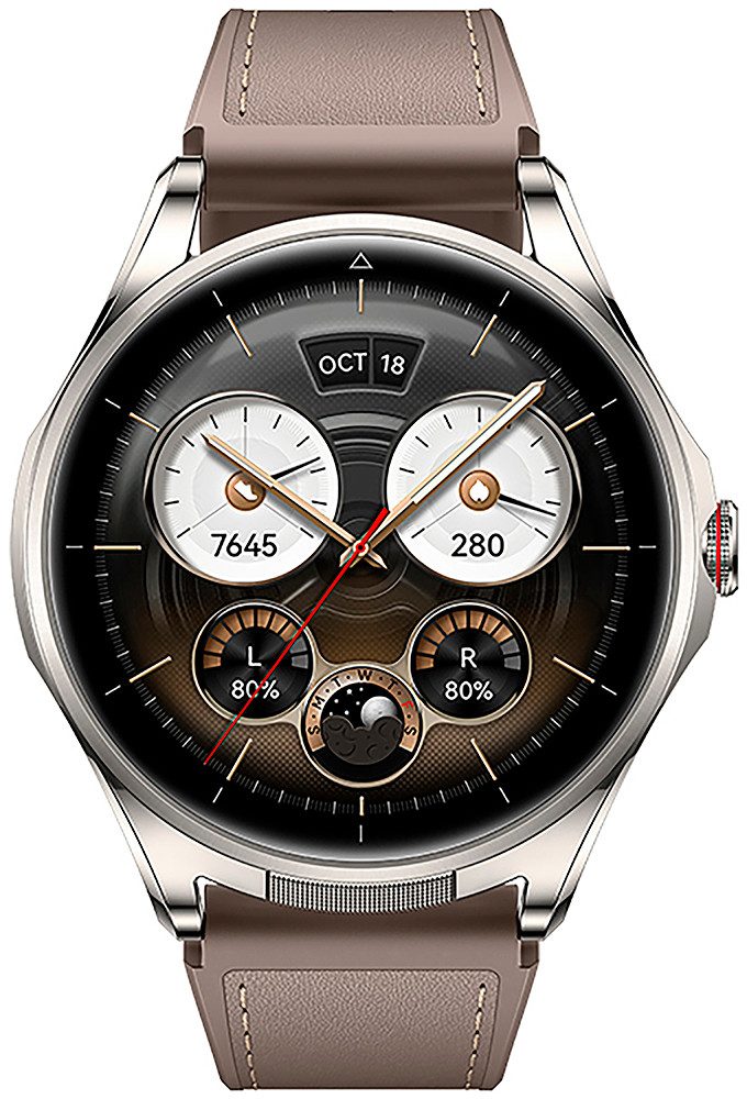 Huawei WATCH Buds 2 Smartwatch (3,8 cm/1,5 Zoll, Harmony OS), Smartwatch mit integrierten kabellosen In‑Ear‑Kopfhörern silberfarben