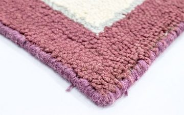 Wollteppich Kinderteppich Teppich handgetuftet beige, morgenland, rechteckig, Höhe: 14 mm, Spielteppich