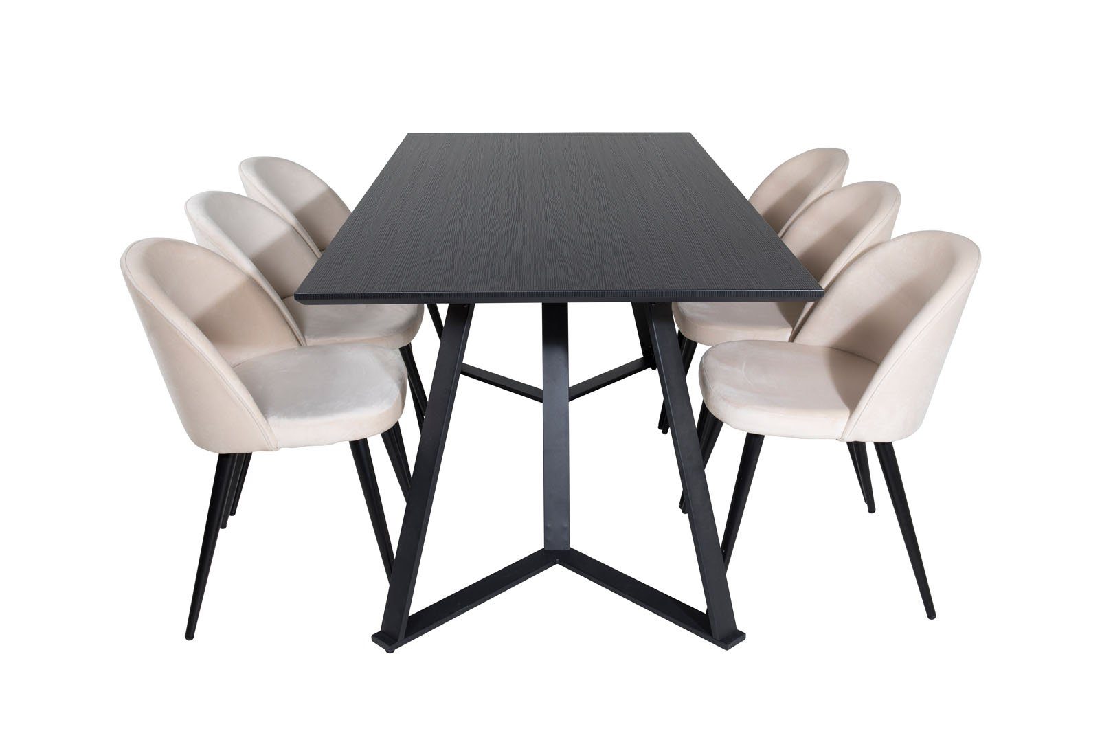 ebuy24 Essgruppe MarinaBLBL Essgruppe Esstisch schwarz günstig online kaufen
