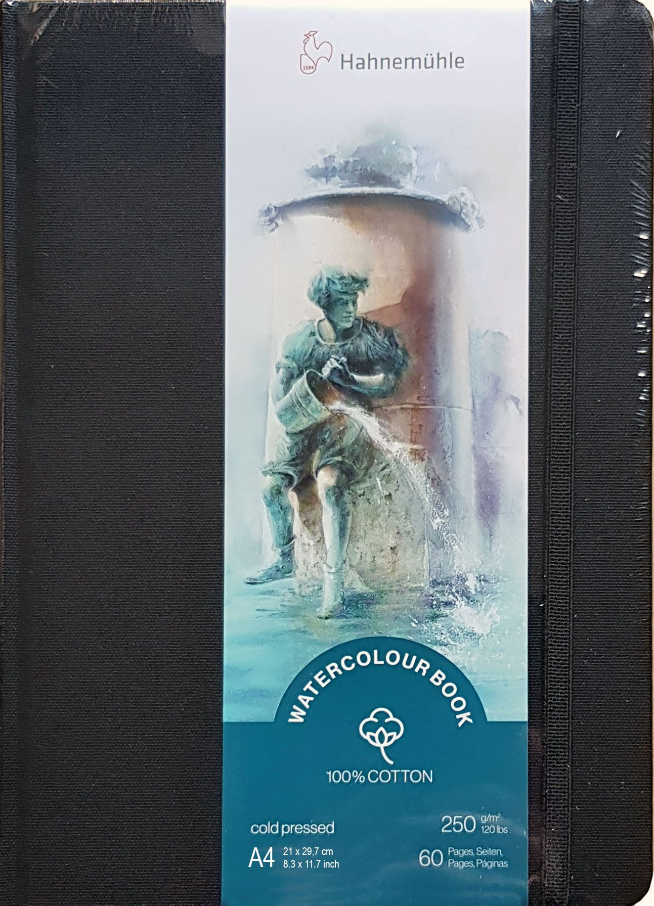 Hahnemühle Aquarellpapier Hahnemühle Watercolour Book DIN A4 60 Seiten, für Aquarelltechniken