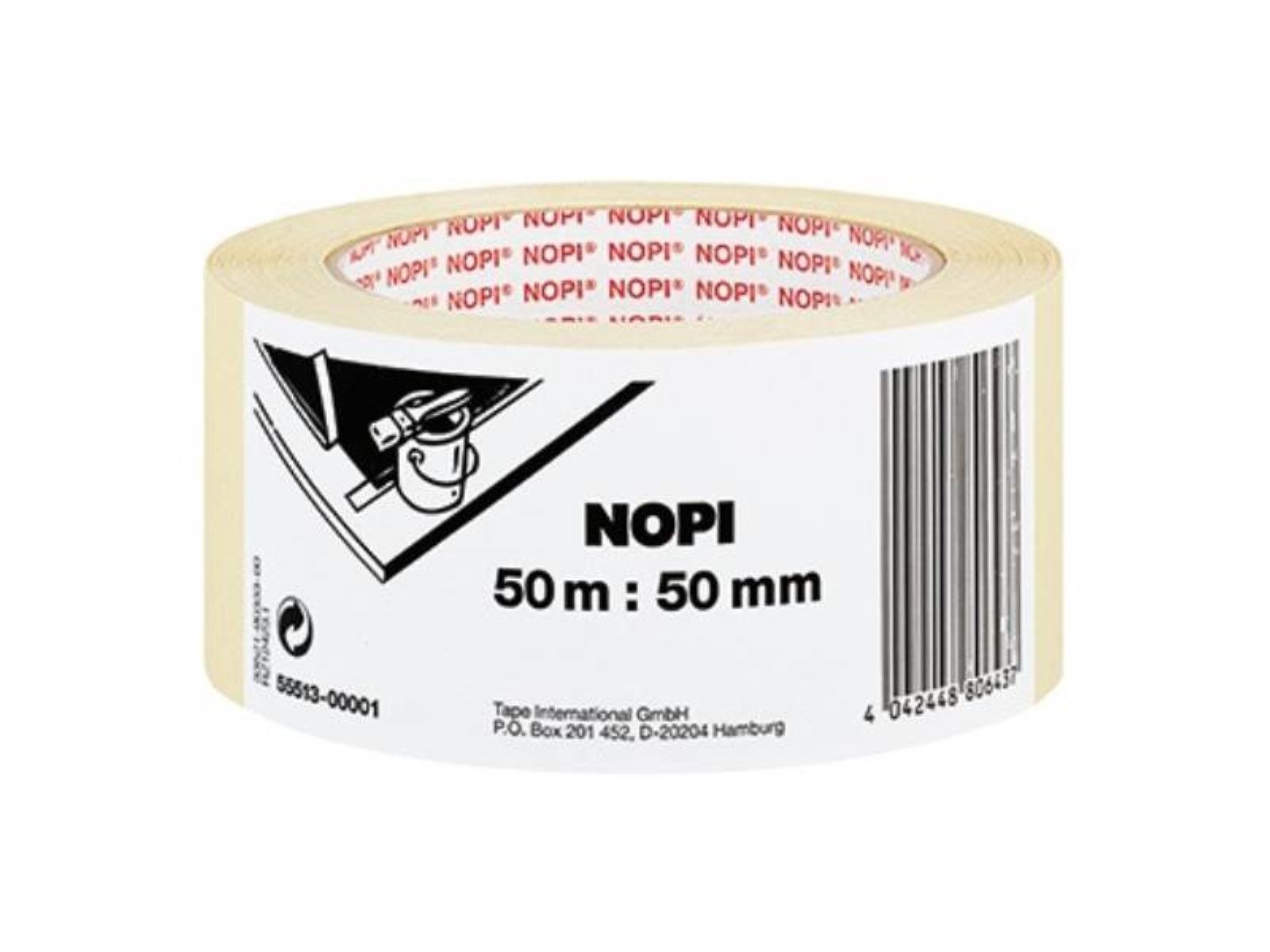NOPI Klebeband NOPI 55513-00001 NOPI® Kreppband Maler-Krepp Innenbereich 50 mm x 50