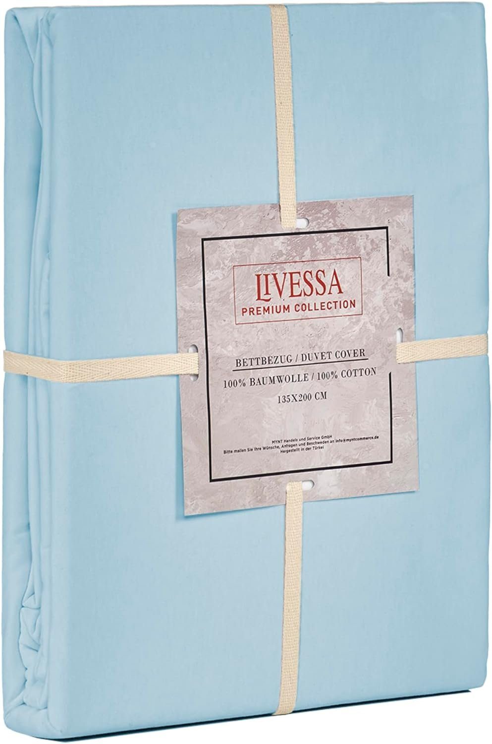livessa Bettbezug Bettbezug Baumwolle Jersey Bettwäsche Allergiker Reißverschluss, (1 St), 100% Baumwolle Single-Jersey 140 g/m² weich & atmungsaktiv
