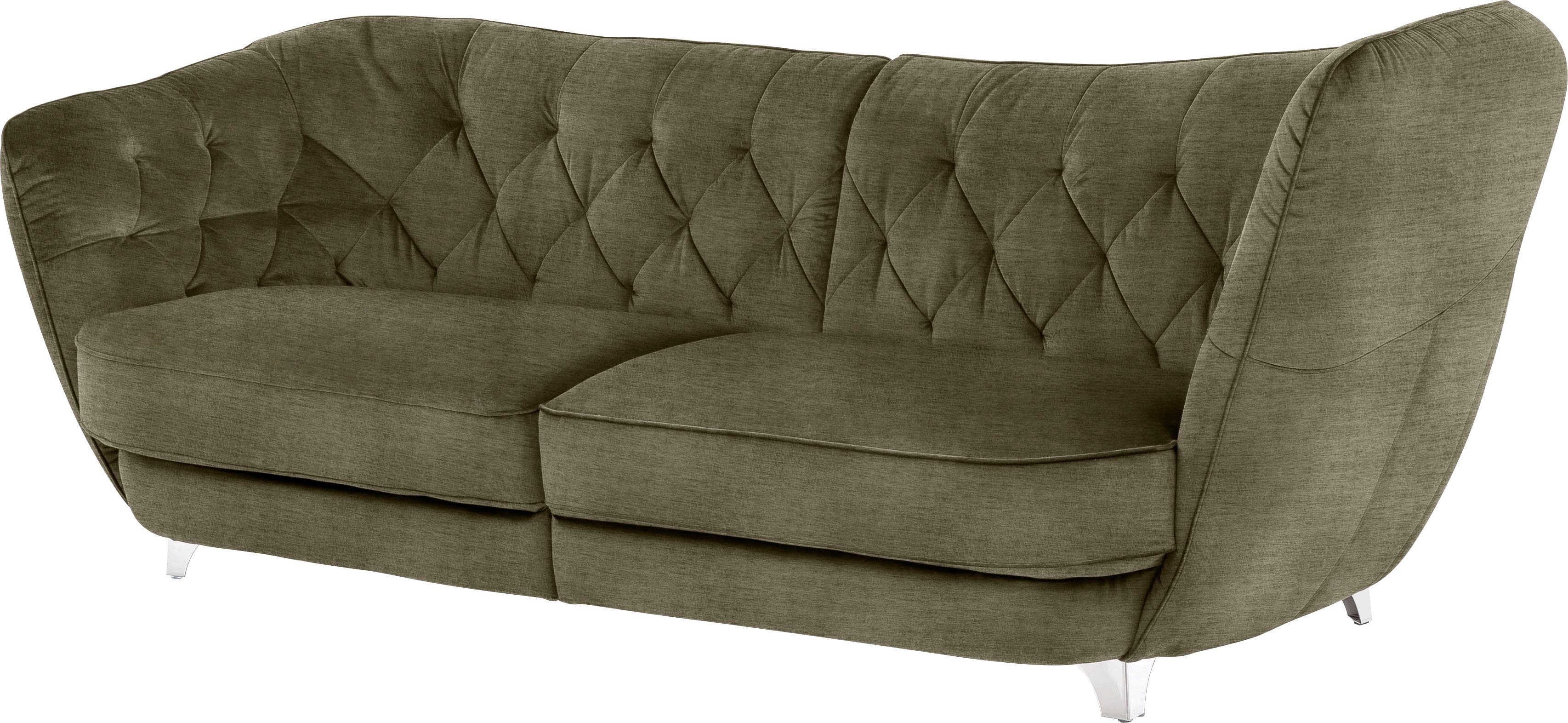 Leonique Big-Sofa "Retro", stylischer Hochlehner günstig online kaufen