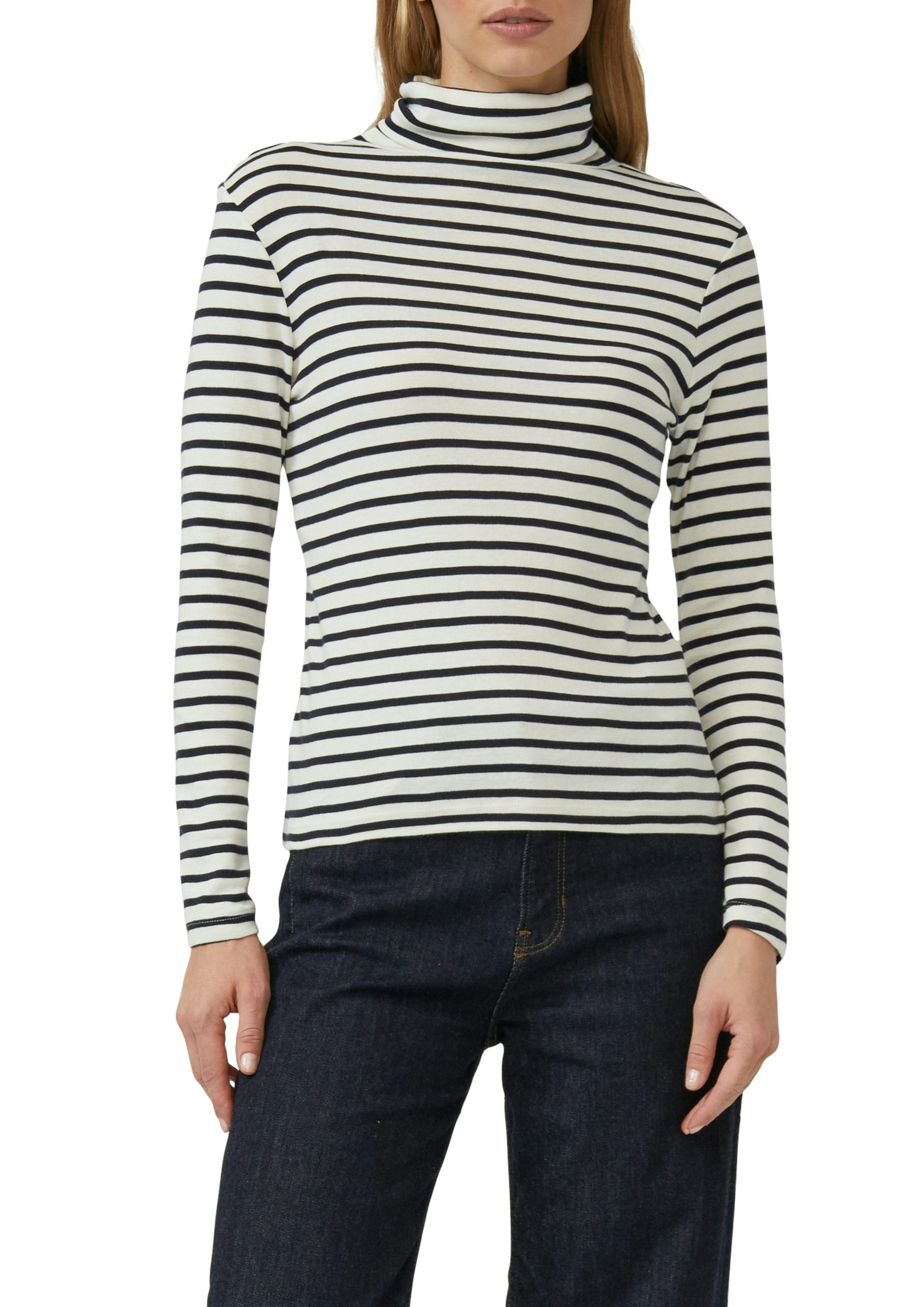 s.Oliver Rollkragenshirt mit Streifen Muster